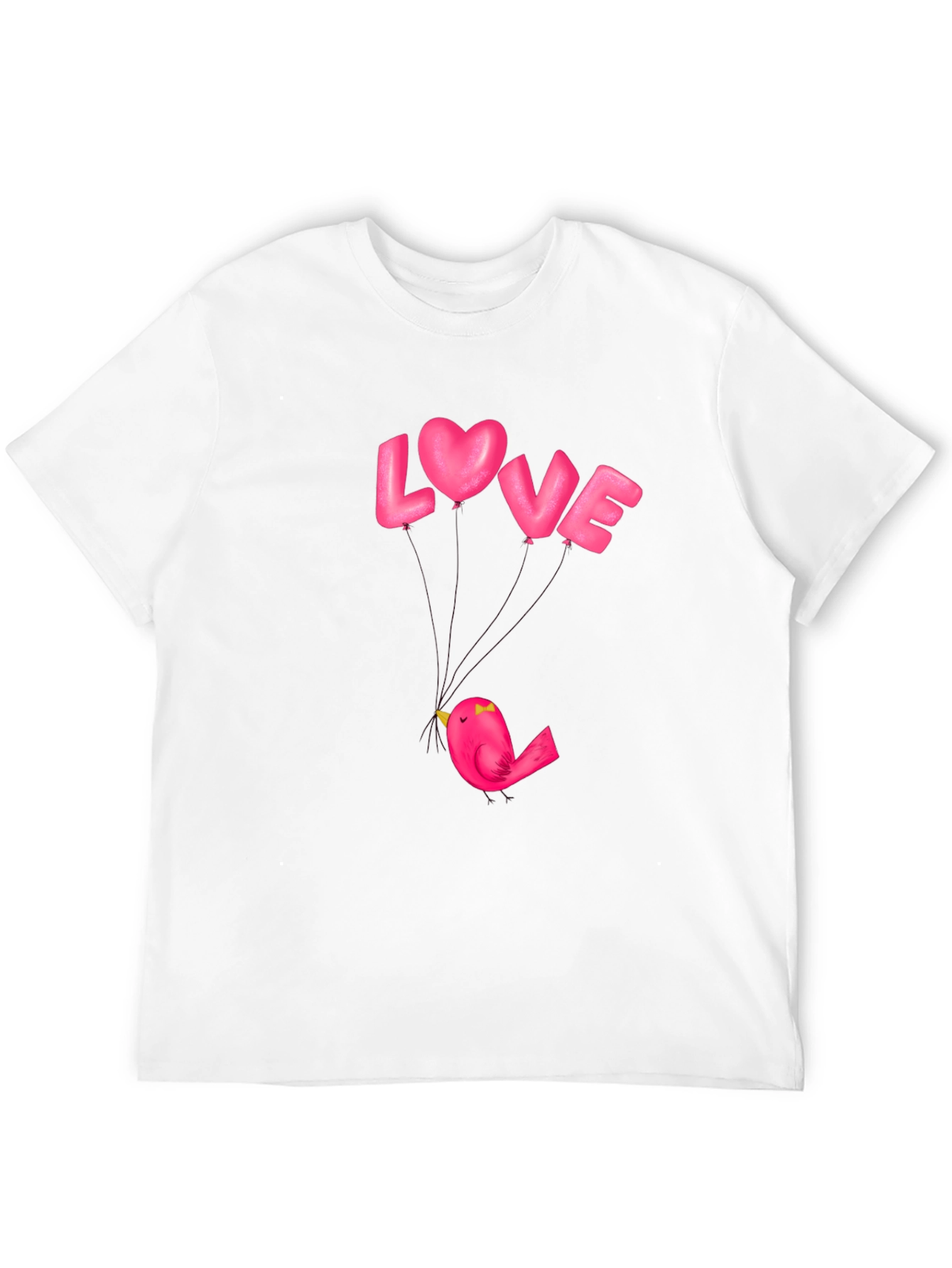 Love Bird Graphic Tee - Stylish Black Cotton T-Shirt