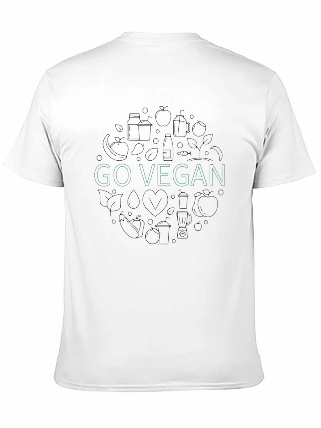 Go Vegan Graphic Tee - Stylish & Sustainable