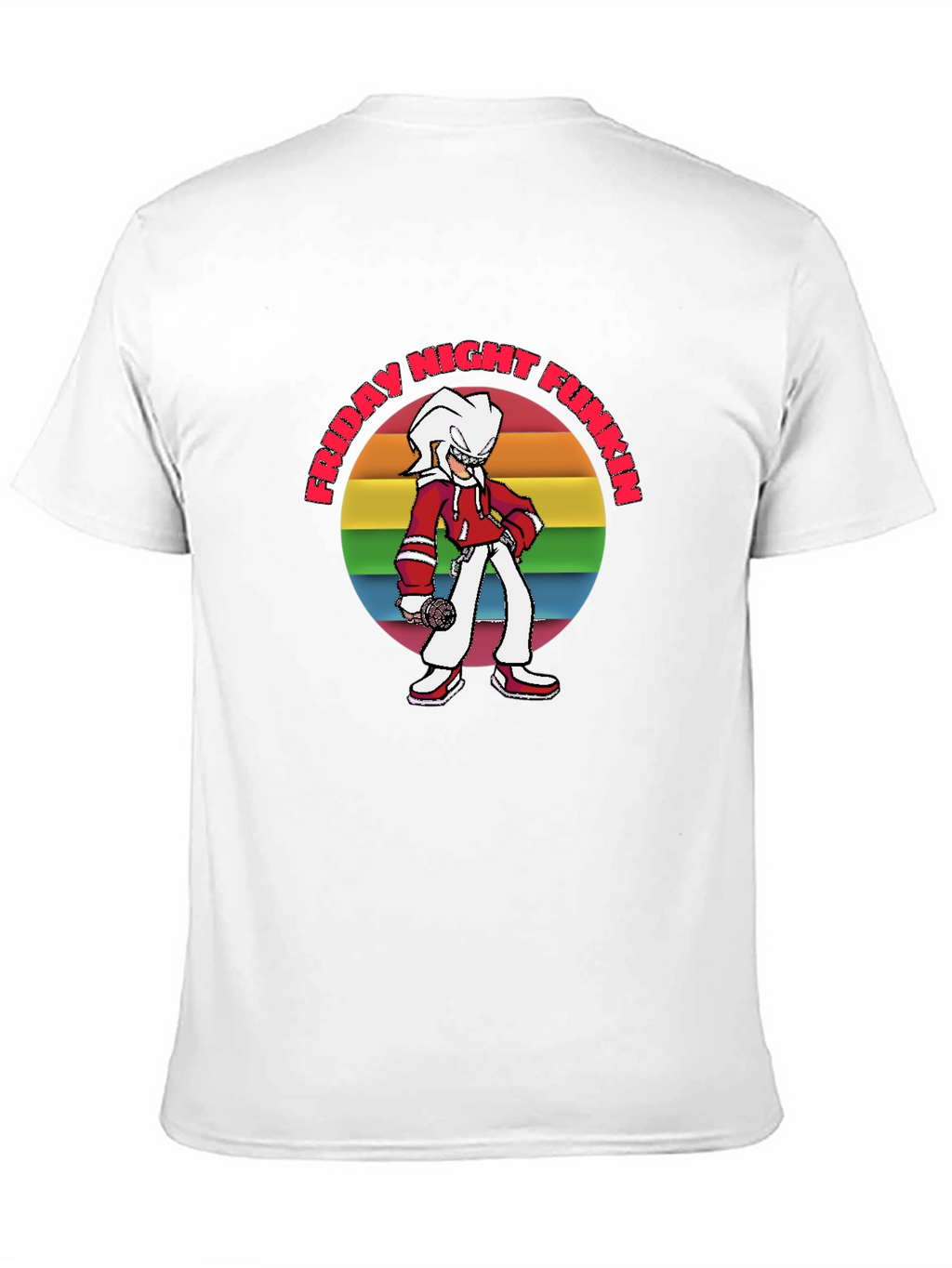 Friday Night Funkin T-Shirt: Retro Rainbow Graphic