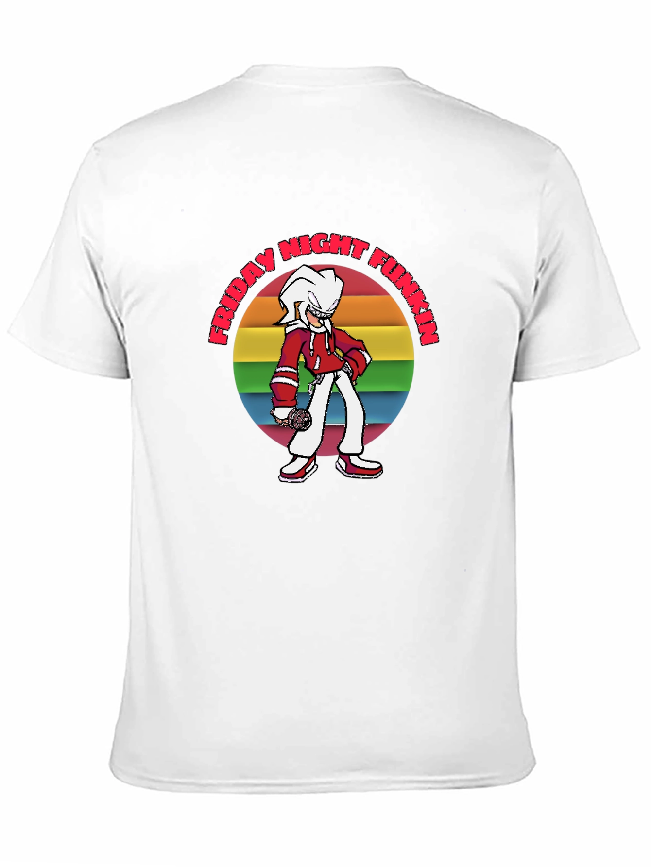 Friday Night Funkin T-Shirt: Retro Rainbow Graphic