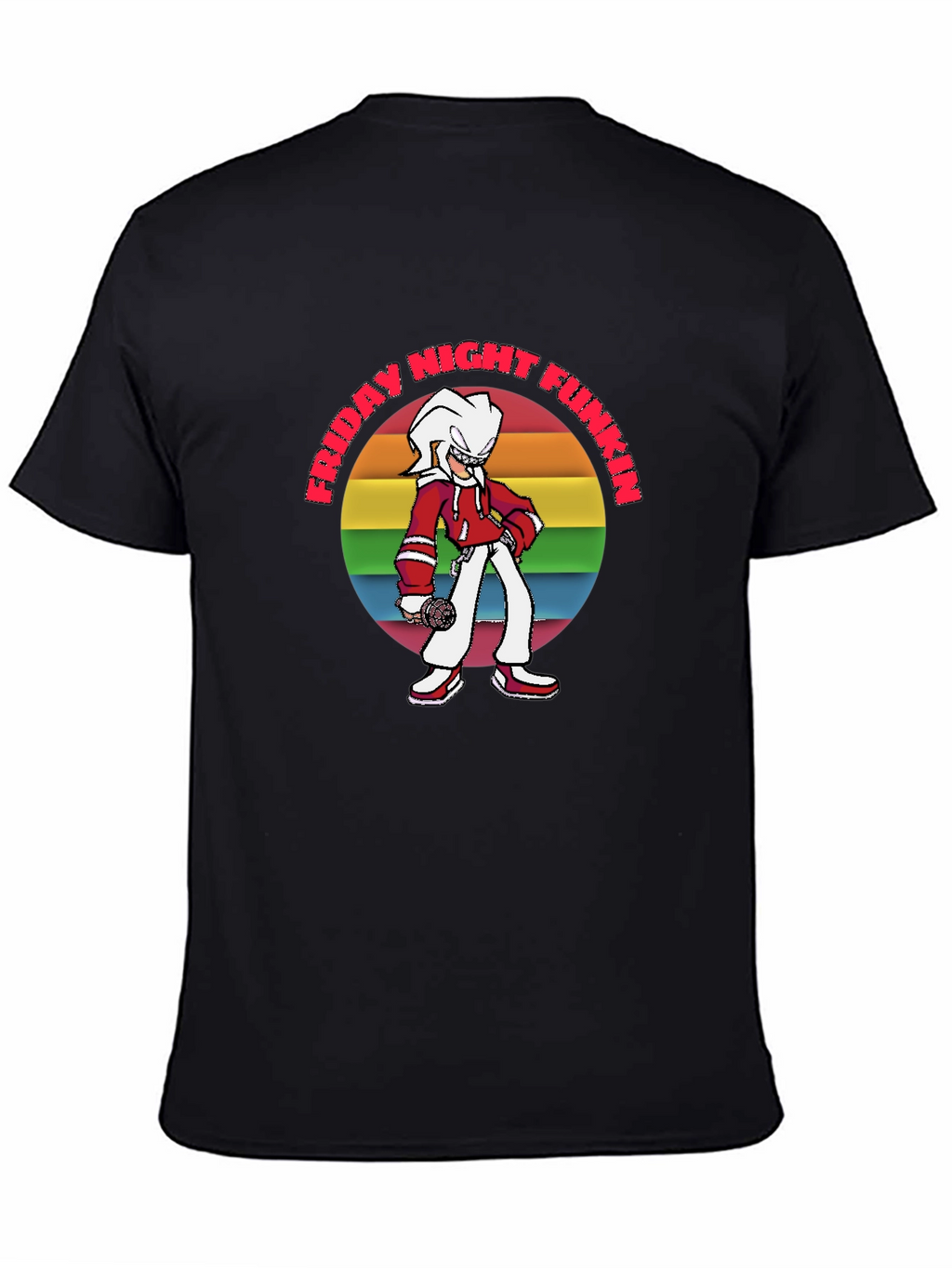 Friday Night Funkin T-Shirt: Retro Rainbow Graphic