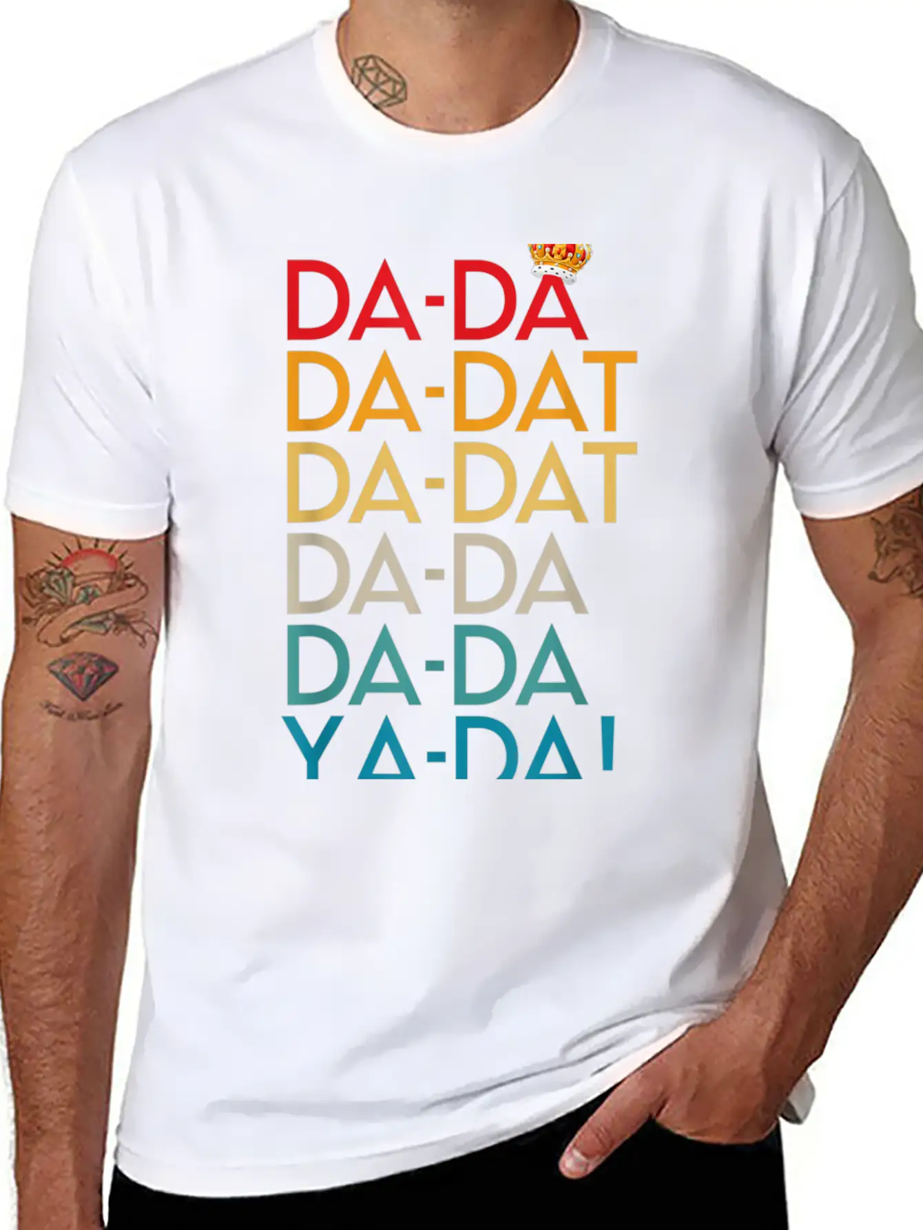 Da Da Da Dat Da Musical Chorus Birthday Christmas Unisex Casual T-Shirt – Clean Design For Daily Comfort