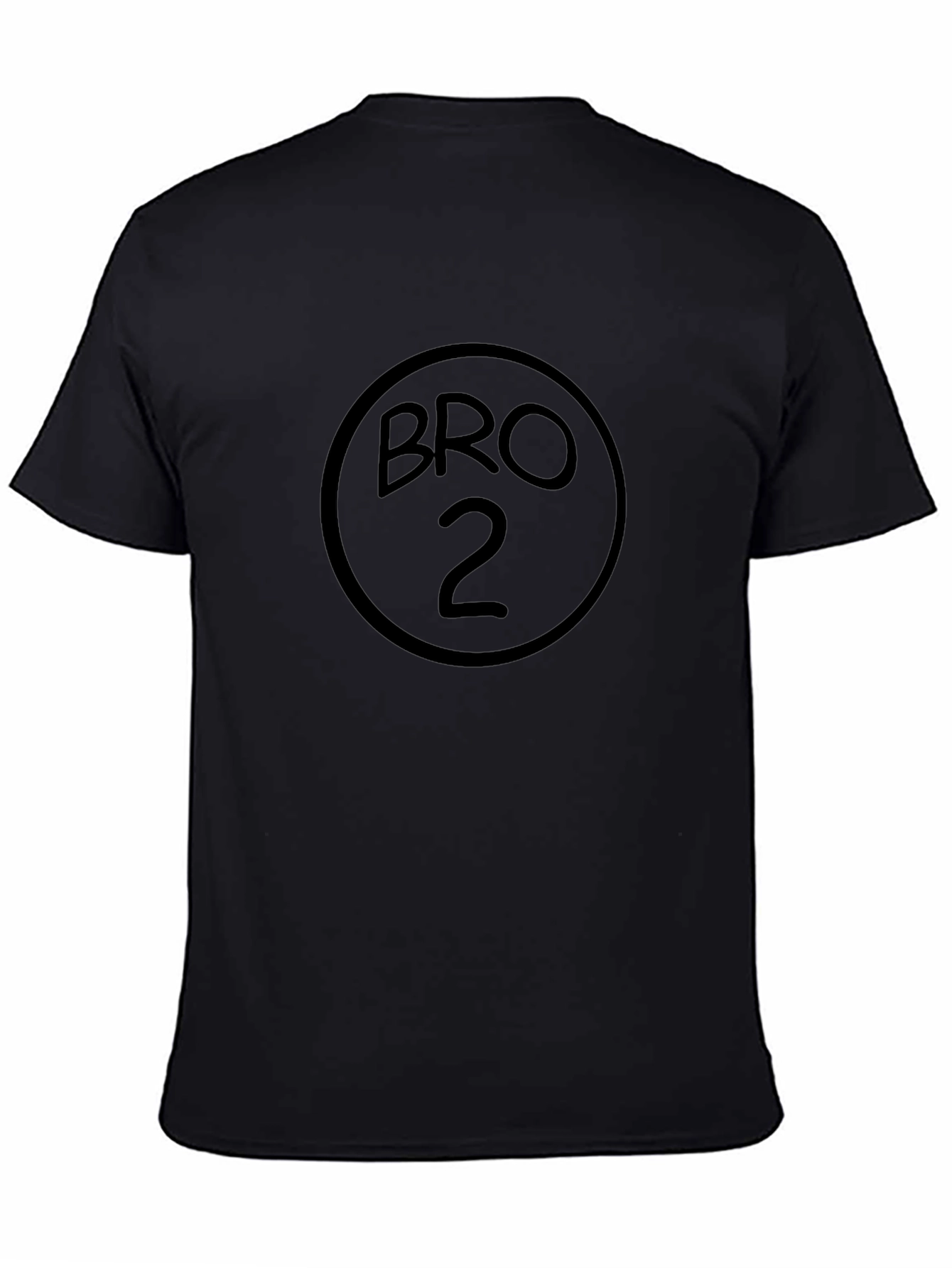 Bro 2 Black T-Shirt - Funny Sibling Apparel