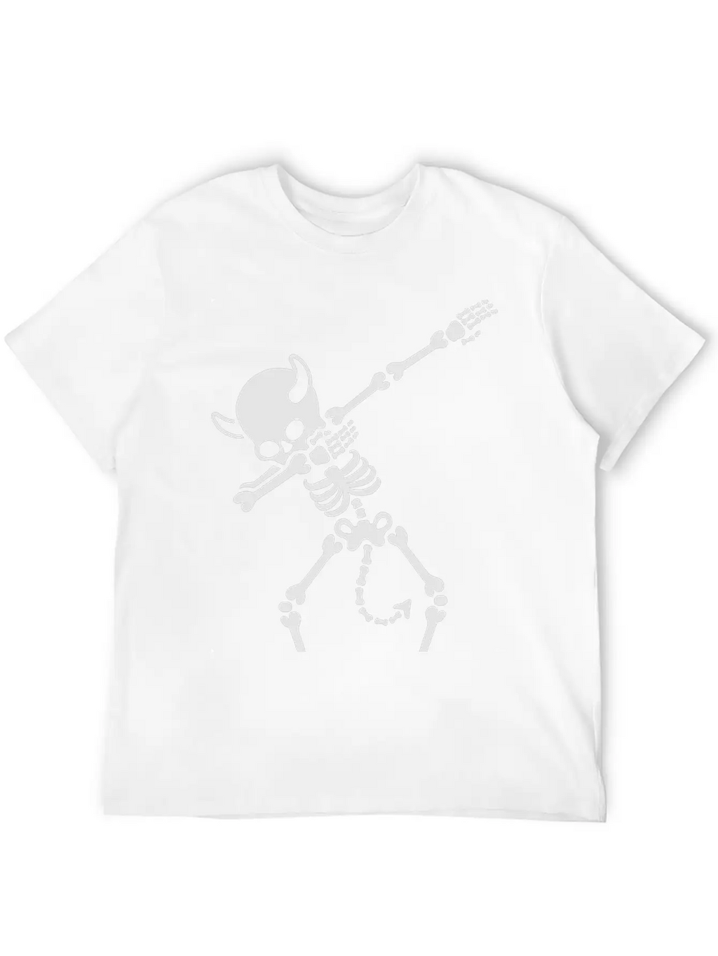 Dab Dabbing Skeleton Devil Unisex Casual T-Shirt – Clean Design For Daily Comfort
