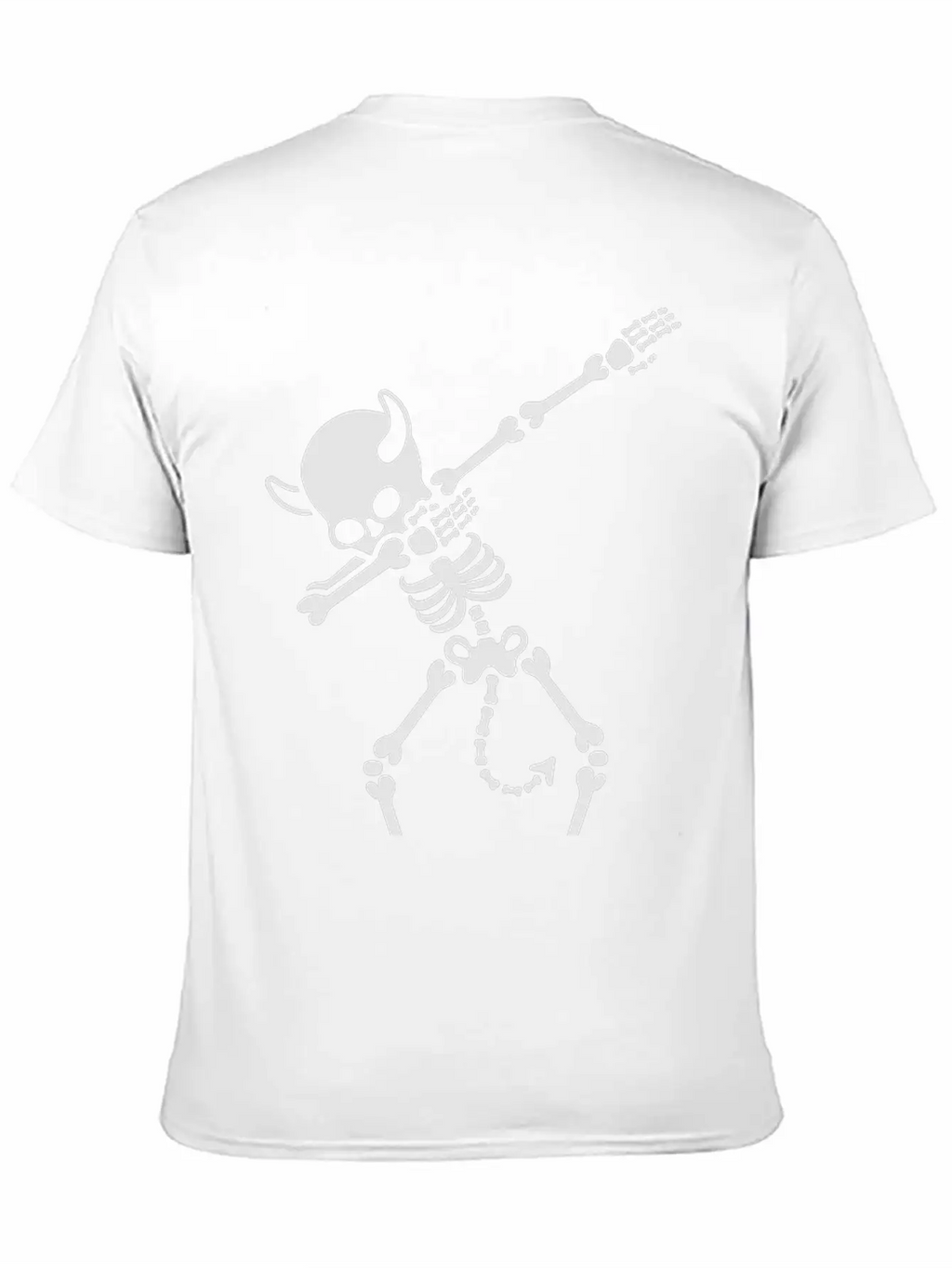 Dab Dabbing Skeleton Devil Unisex Casual T-Shirt – Clean Design For Daily Comfort