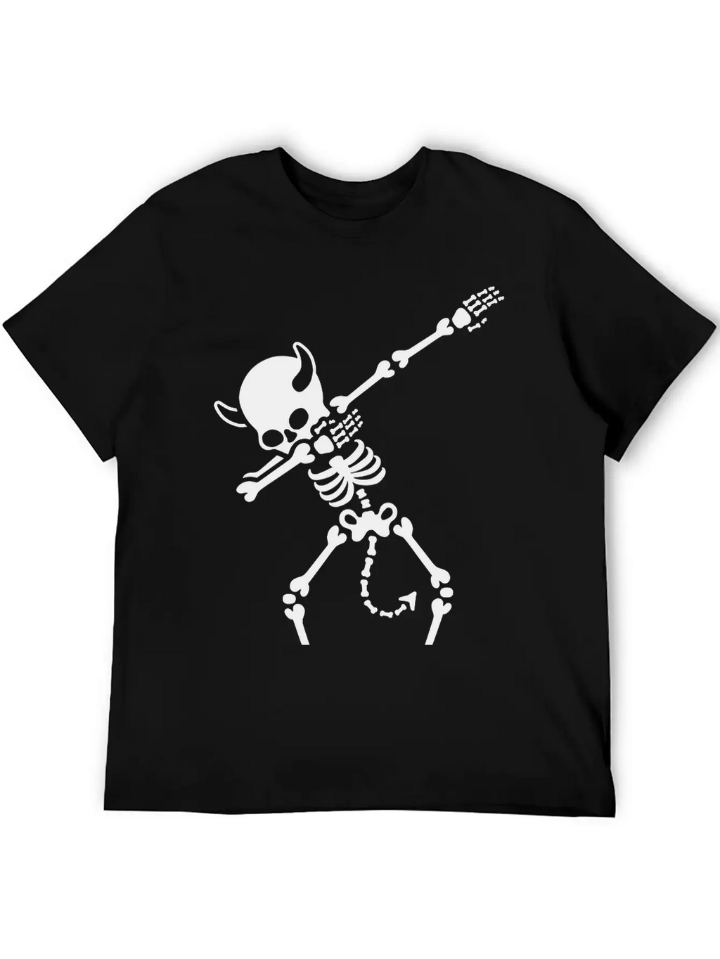 Dab Dabbing Skeleton Devil Unisex Casual T-Shirt – Clean Design For Daily Comfort