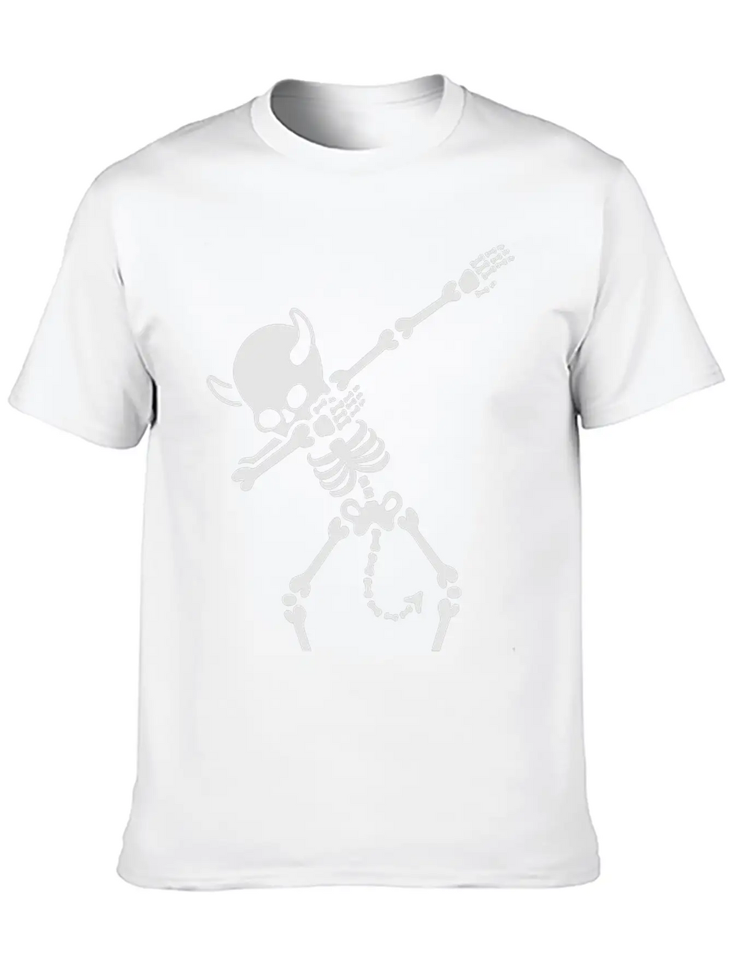 Dab Dabbing Skeleton Devil Unisex Casual T-Shirt – Clean Design For Daily Comfort