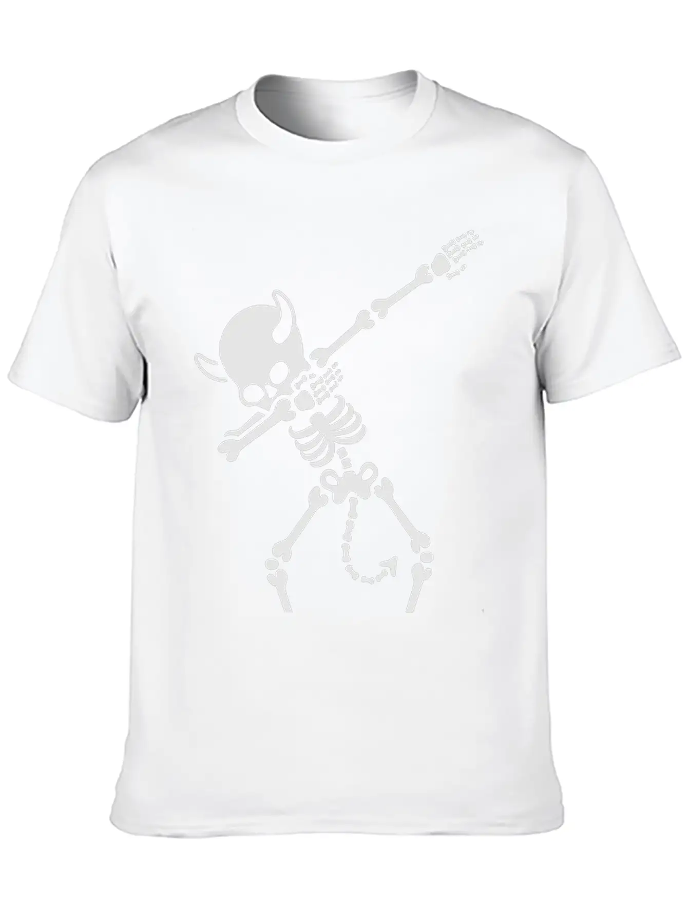 Dab Dabbing Skeleton Devil Unisex Casual T-Shirt – Clean Design For Daily Comfort