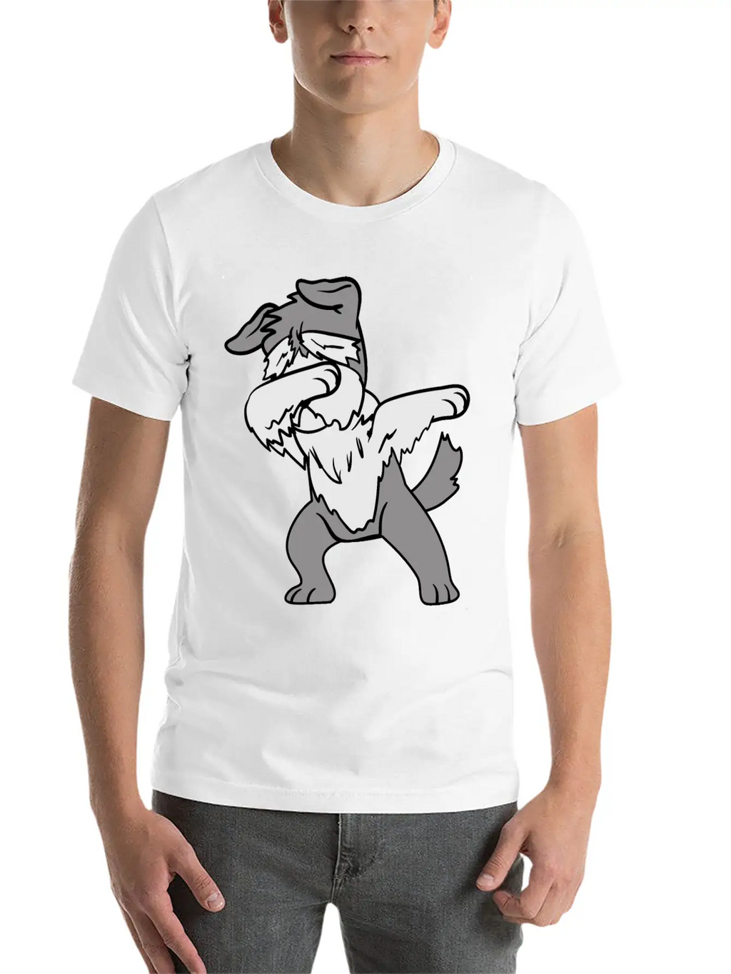 Dabbing Dab Dancing Pets Dogs Schnauzer Relaxed Everyday Tee – Lightweight And Durable Cotton
