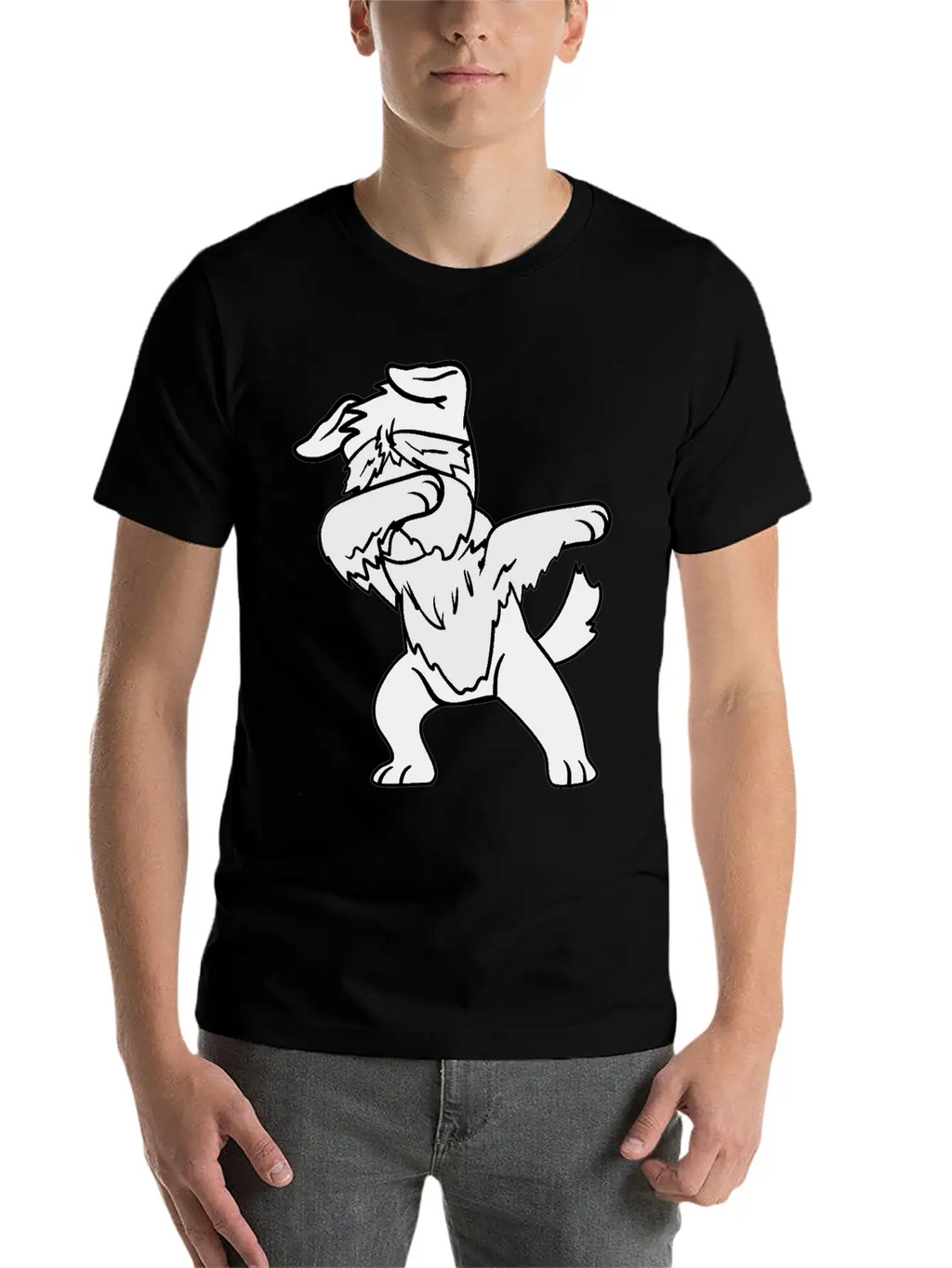 Dabbing Dab Dancing Pets Dogs Schnauzer Relaxed Everyday Tee – Lightweight And Durable Cotton