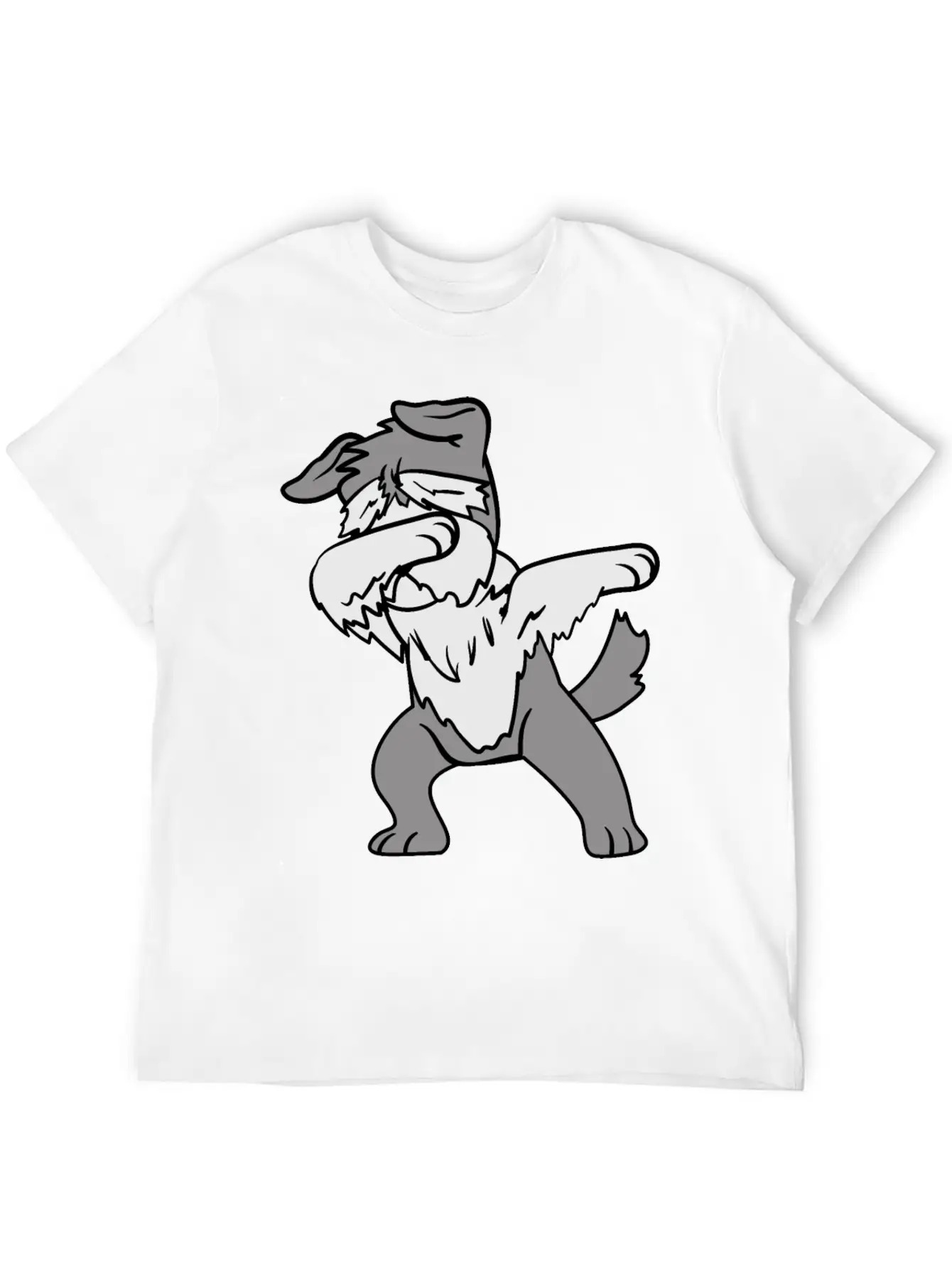 Dabbing Dab Dancing Pets Dogs Schnauzer Relaxed Everyday Tee – Lightweight And Durable Cotton