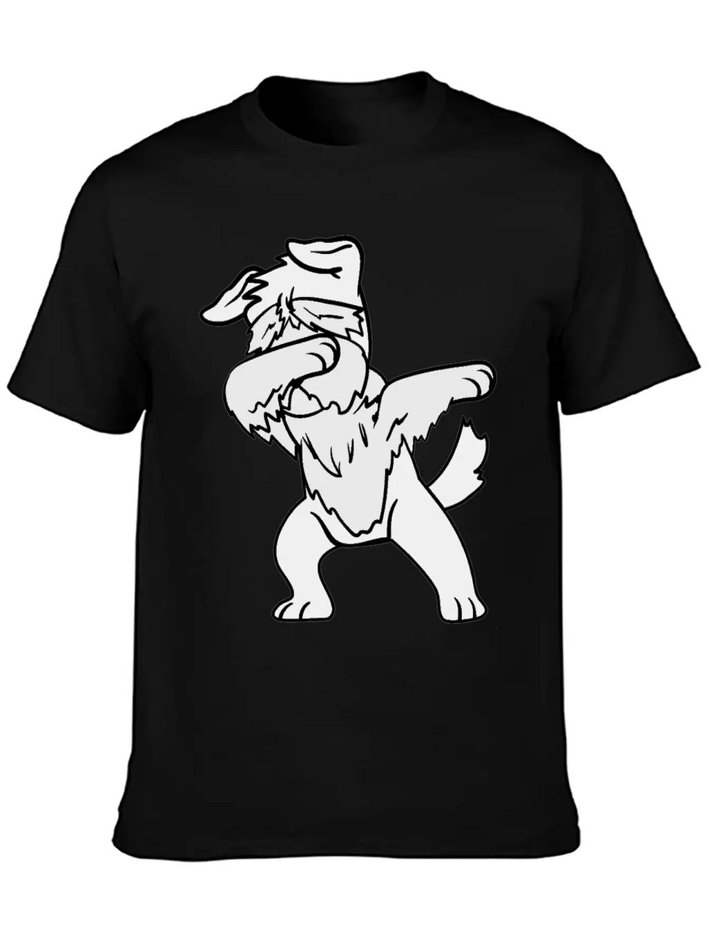 Dabbing Dab Dancing Pets Dogs Schnauzer Relaxed Everyday Tee – Lightweight And Durable Cotton