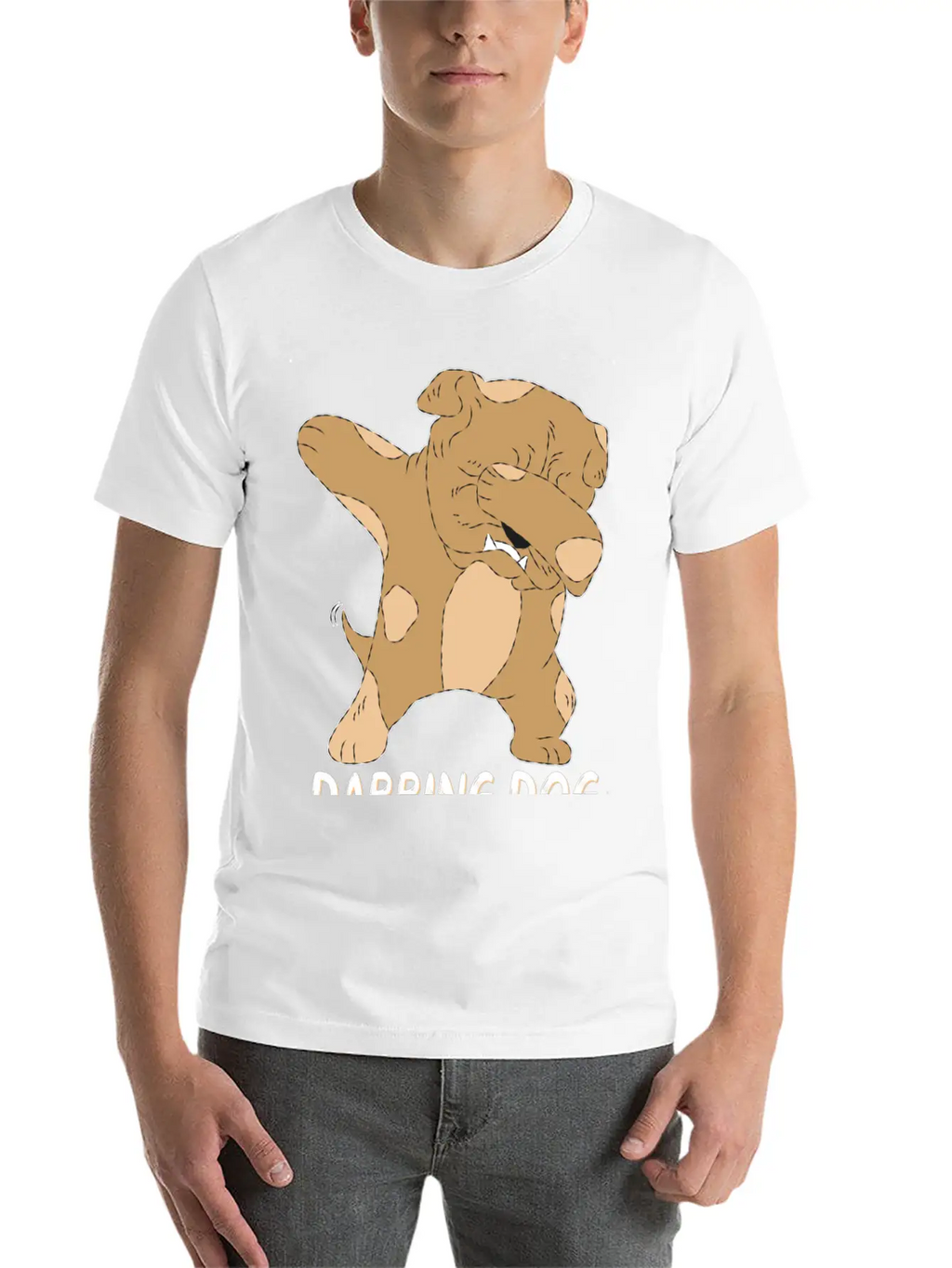 Dabbing Dog Funny Dog Relaxed Everyday Tee – Lightweight And Durable Cotton