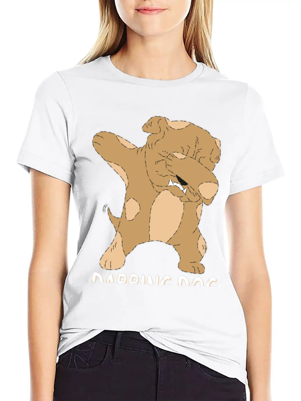Dabbing Dog Funny Dog Relaxed Everyday Tee – Lightweight And Durable Cotton