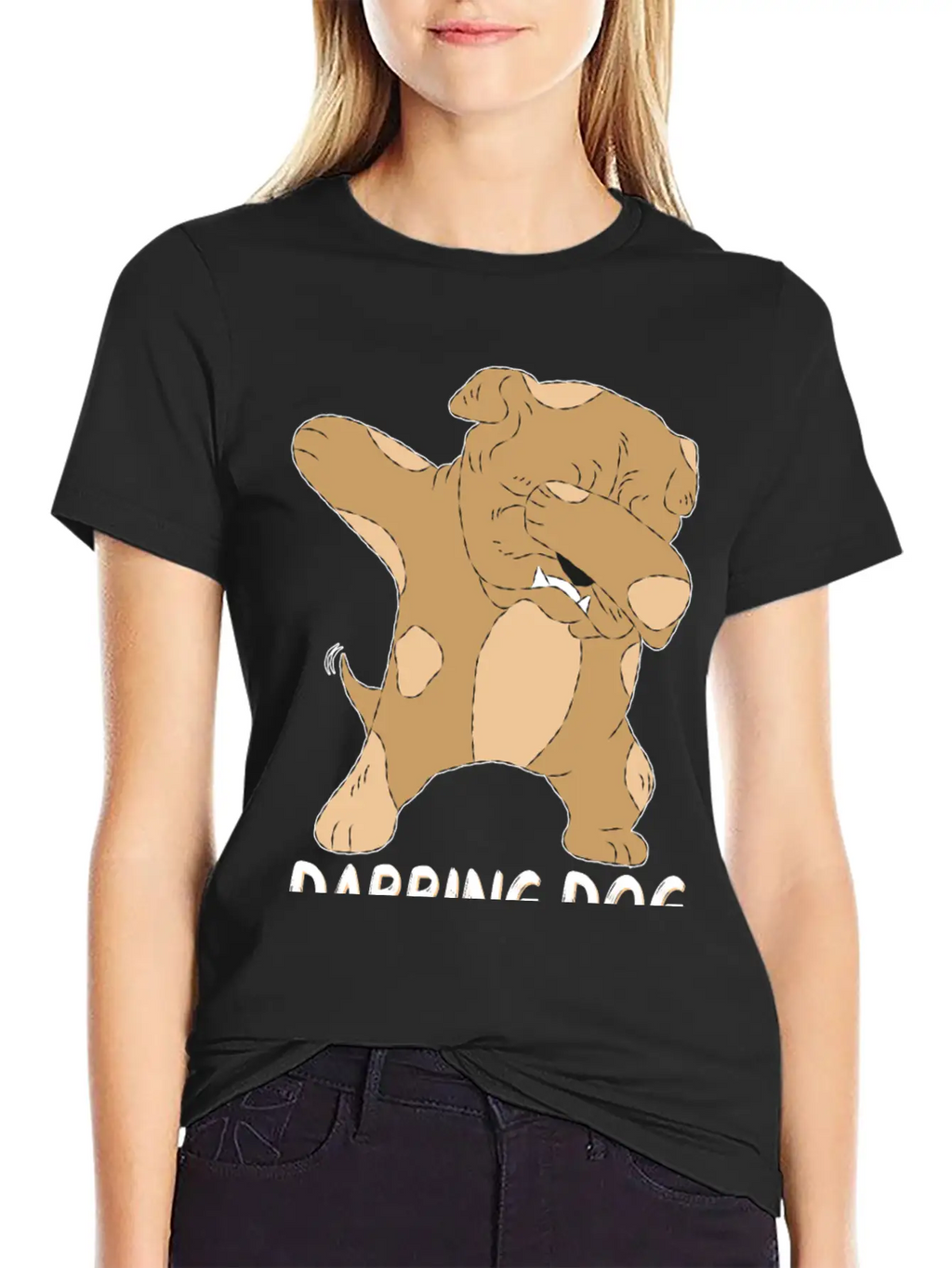 Dabbing Dog Funny Dog Relaxed Everyday Tee – Lightweight And Durable Cotton