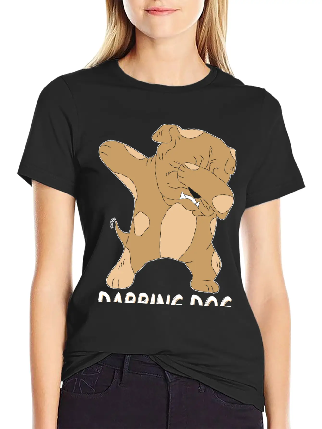 Dabbing Dog Funny Dog Relaxed Everyday Tee – Lightweight And Durable Cotton