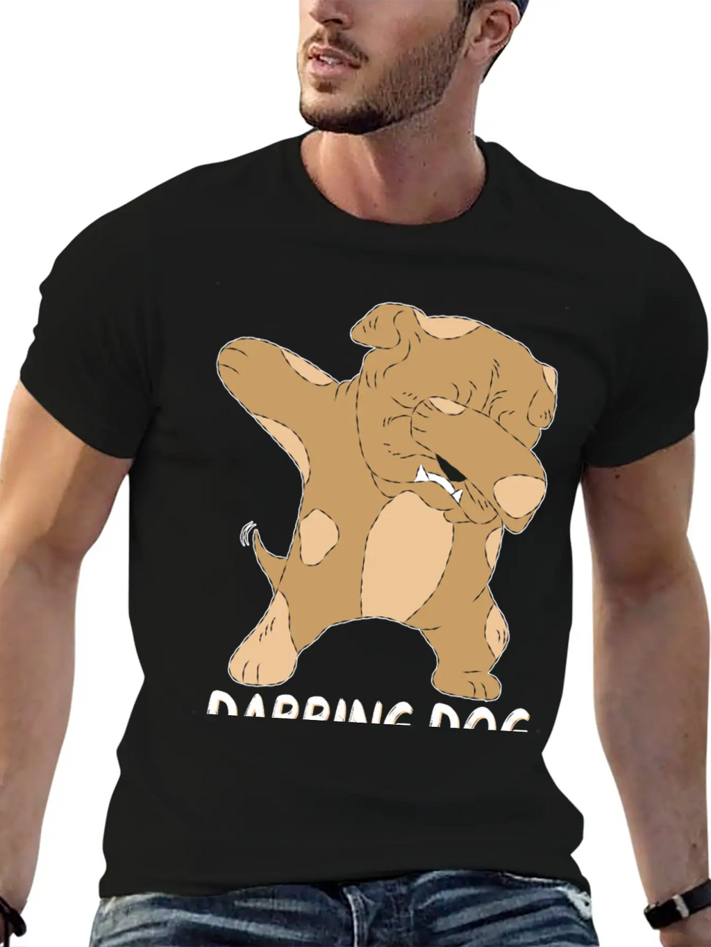 Dabbing Dog Funny Dog Relaxed Everyday Tee – Lightweight And Durable Cotton