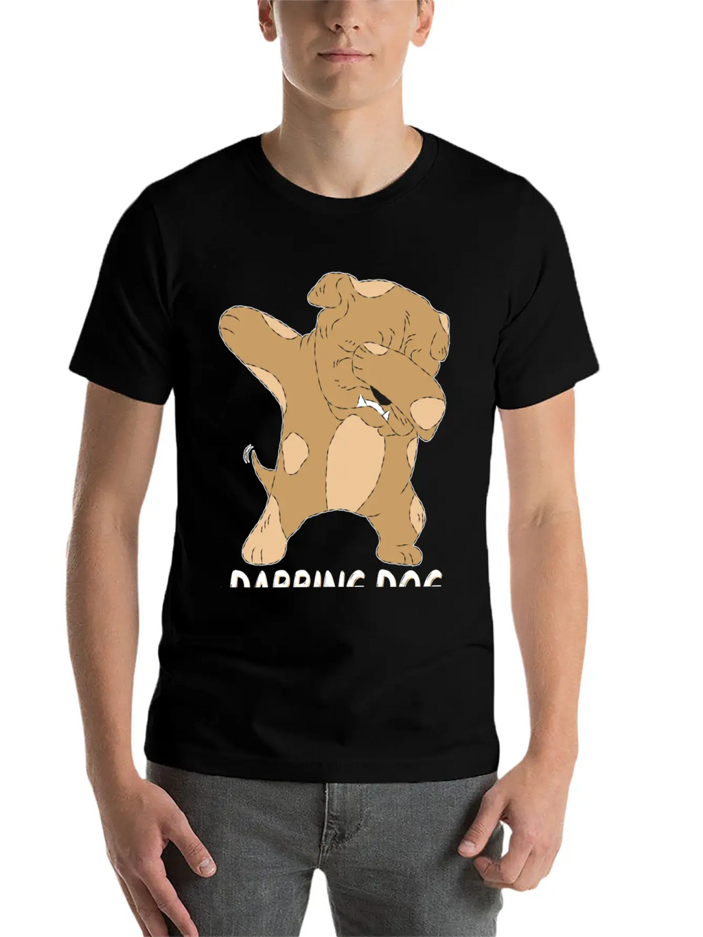 Dabbing Dog Funny Dog Relaxed Everyday Tee – Lightweight And Durable Cotton
