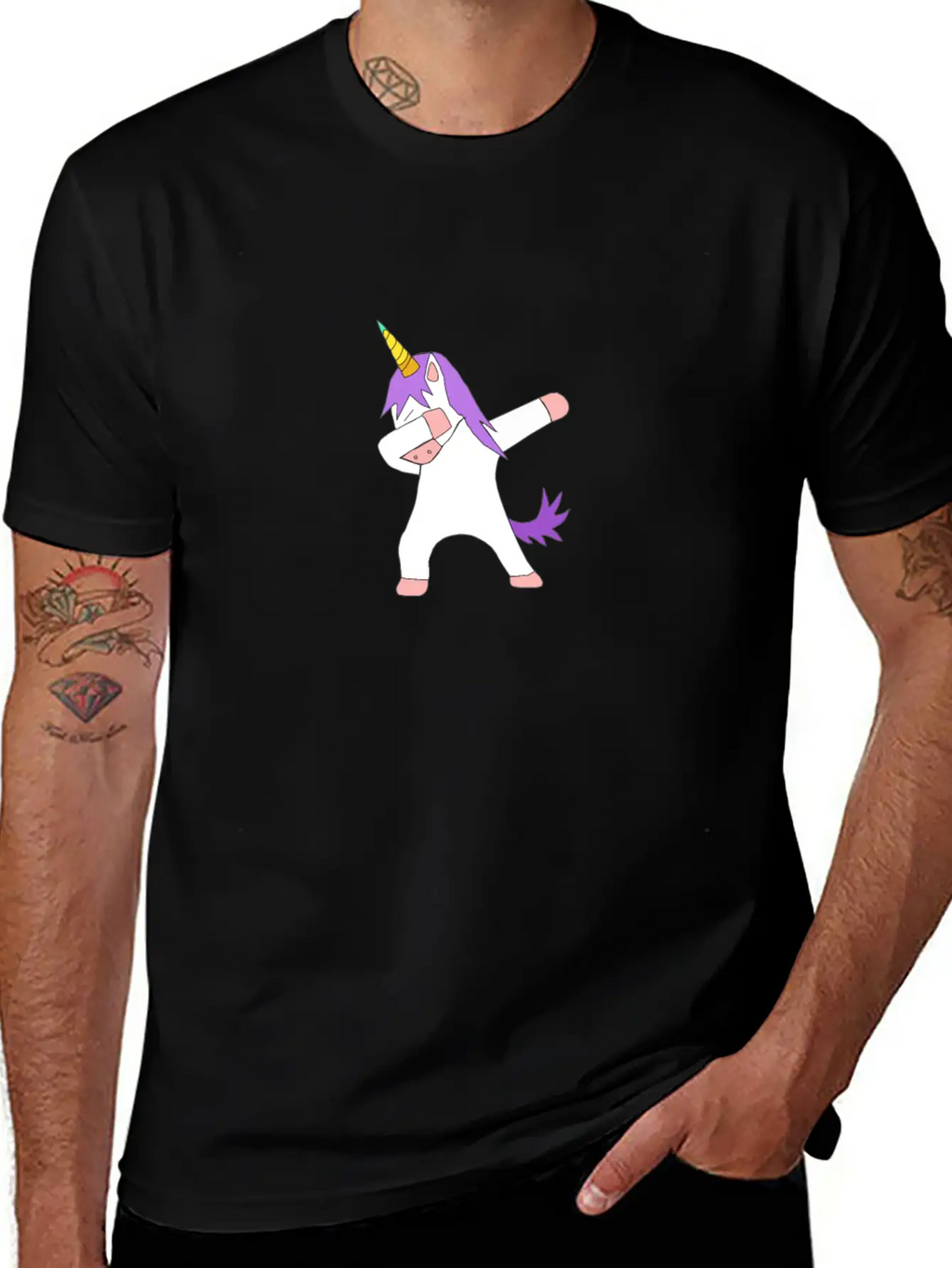 Dabbing Unicorn Dab Breathable Graphic T-Shirt – Perfect For Casual Days