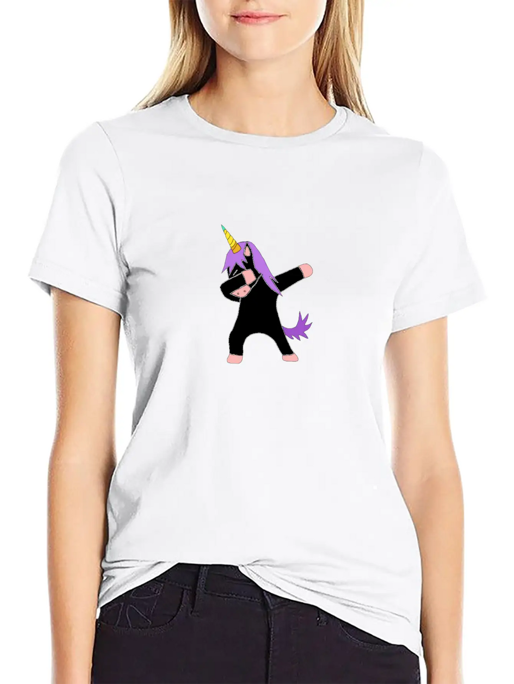 Dabbing Unicorn Dab Breathable Graphic T-Shirt – Perfect For Casual Days