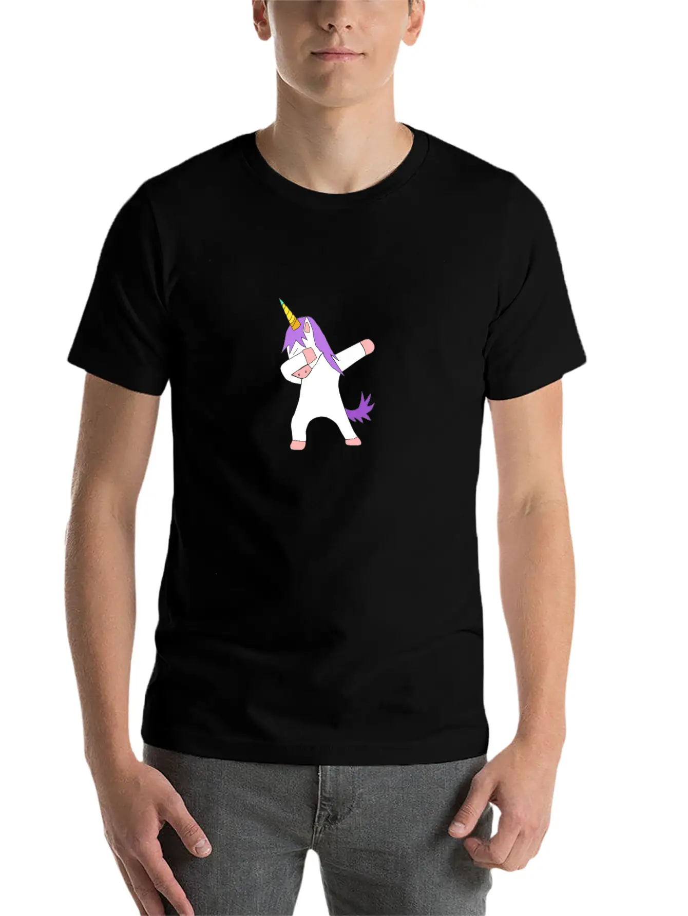 Dabbing Unicorn Dab Breathable Graphic T-Shirt – Perfect For Casual Days