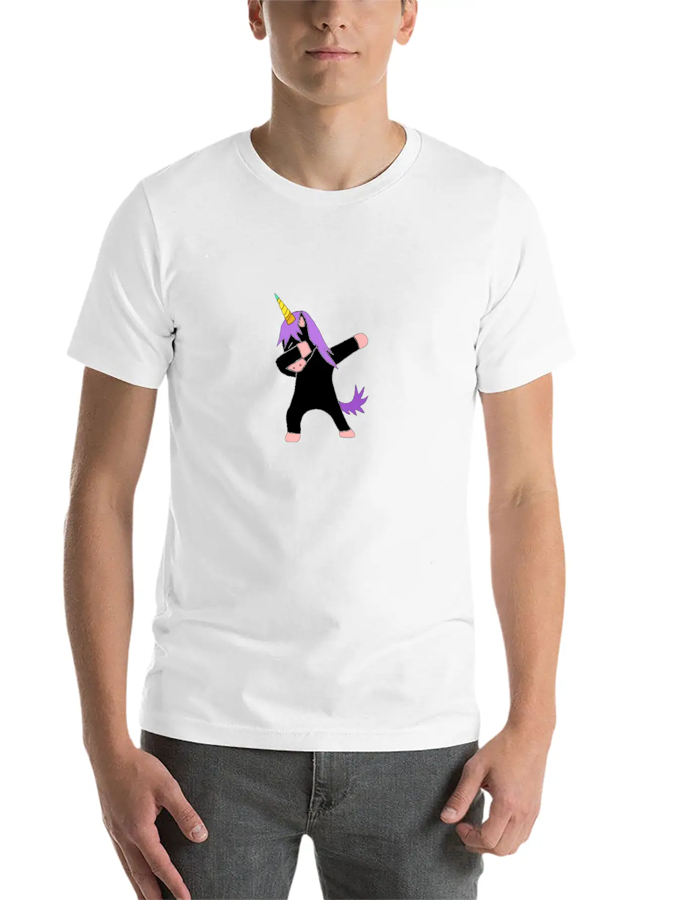Dabbing Unicorn Dab Breathable Graphic T-Shirt – Perfect For Casual Days