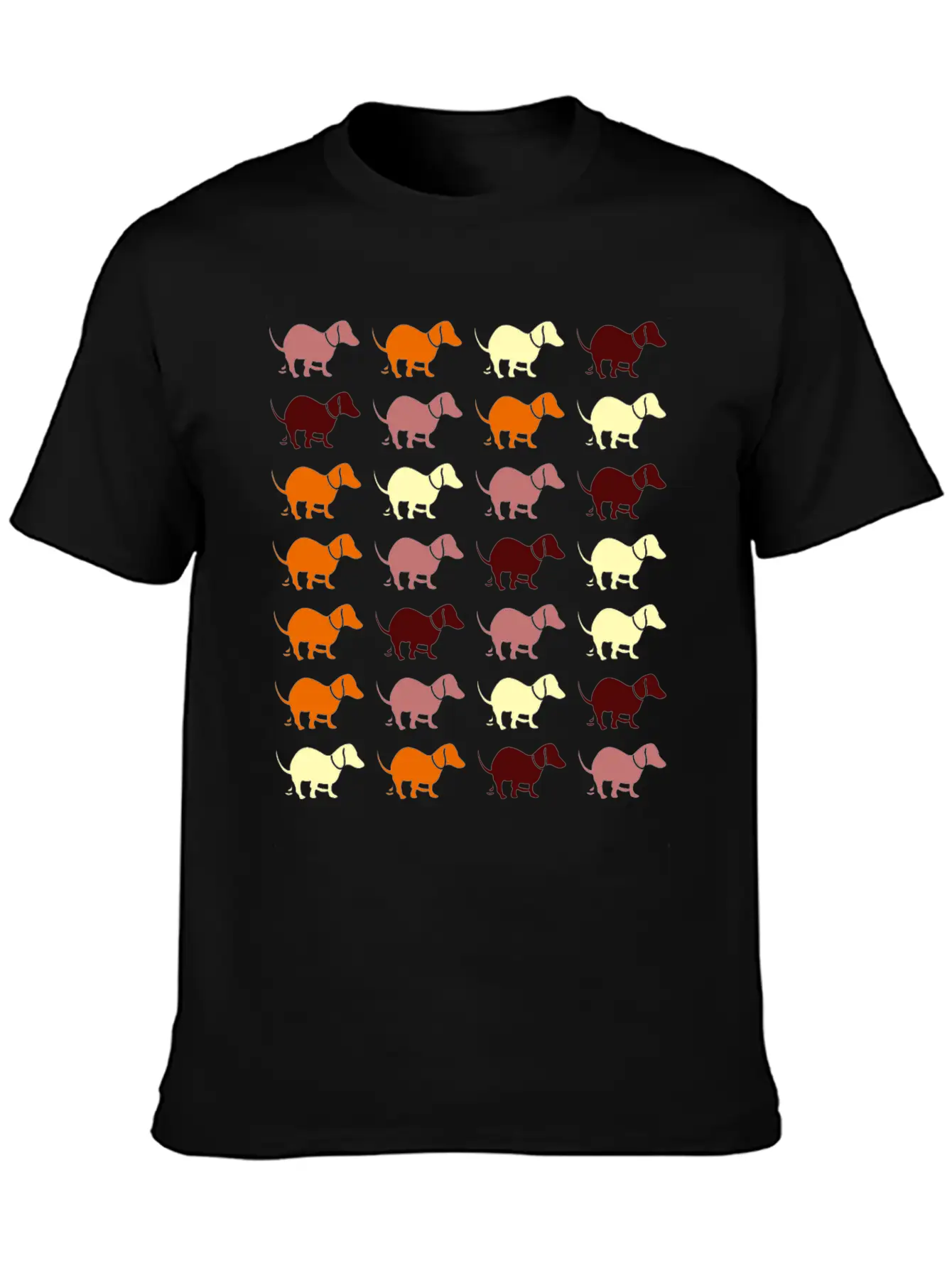 Dachshund Dog Pooping Dogs Breathable Graphic T-Shirt – Perfect For Casual Days