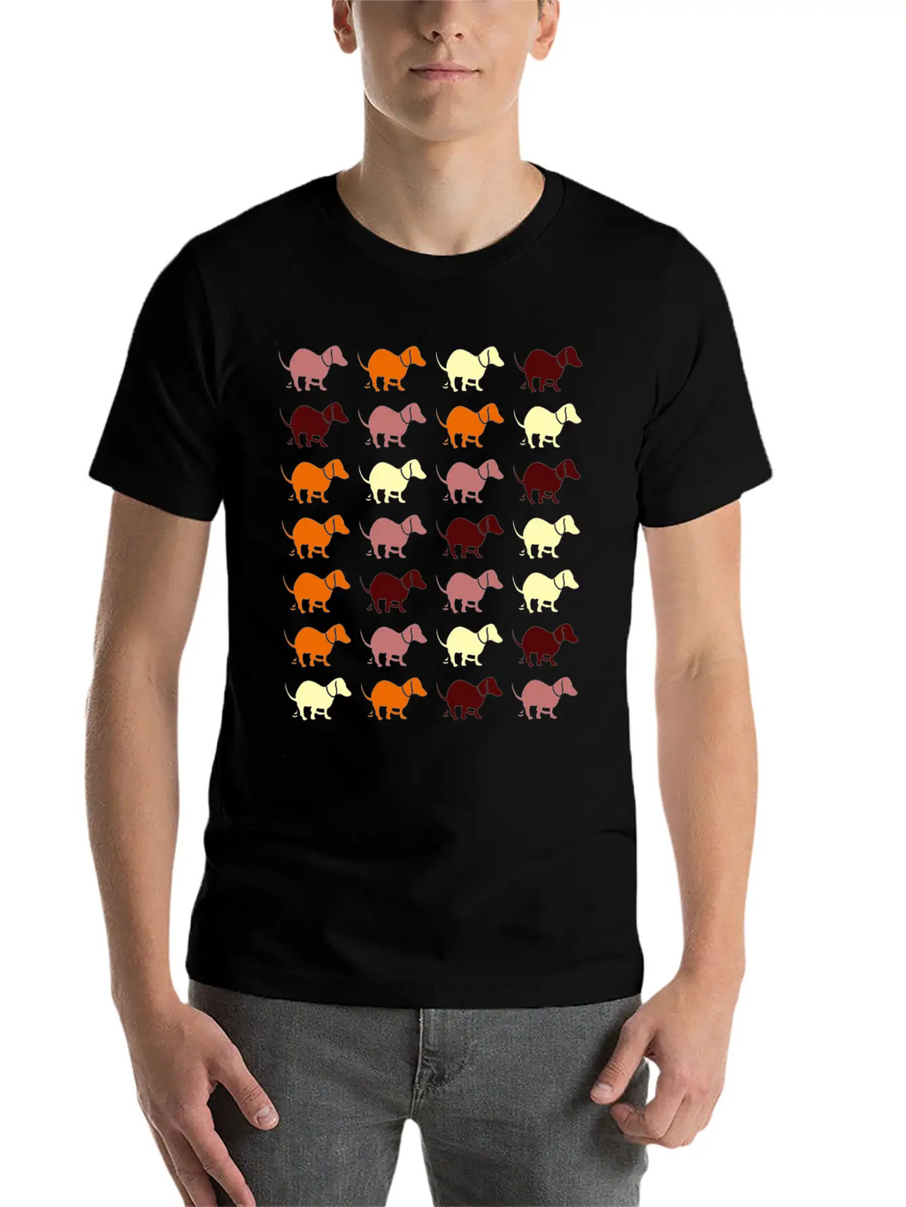 Dachshund Dog Pooping Dogs Breathable Graphic T-Shirt – Perfect For Casual Days
