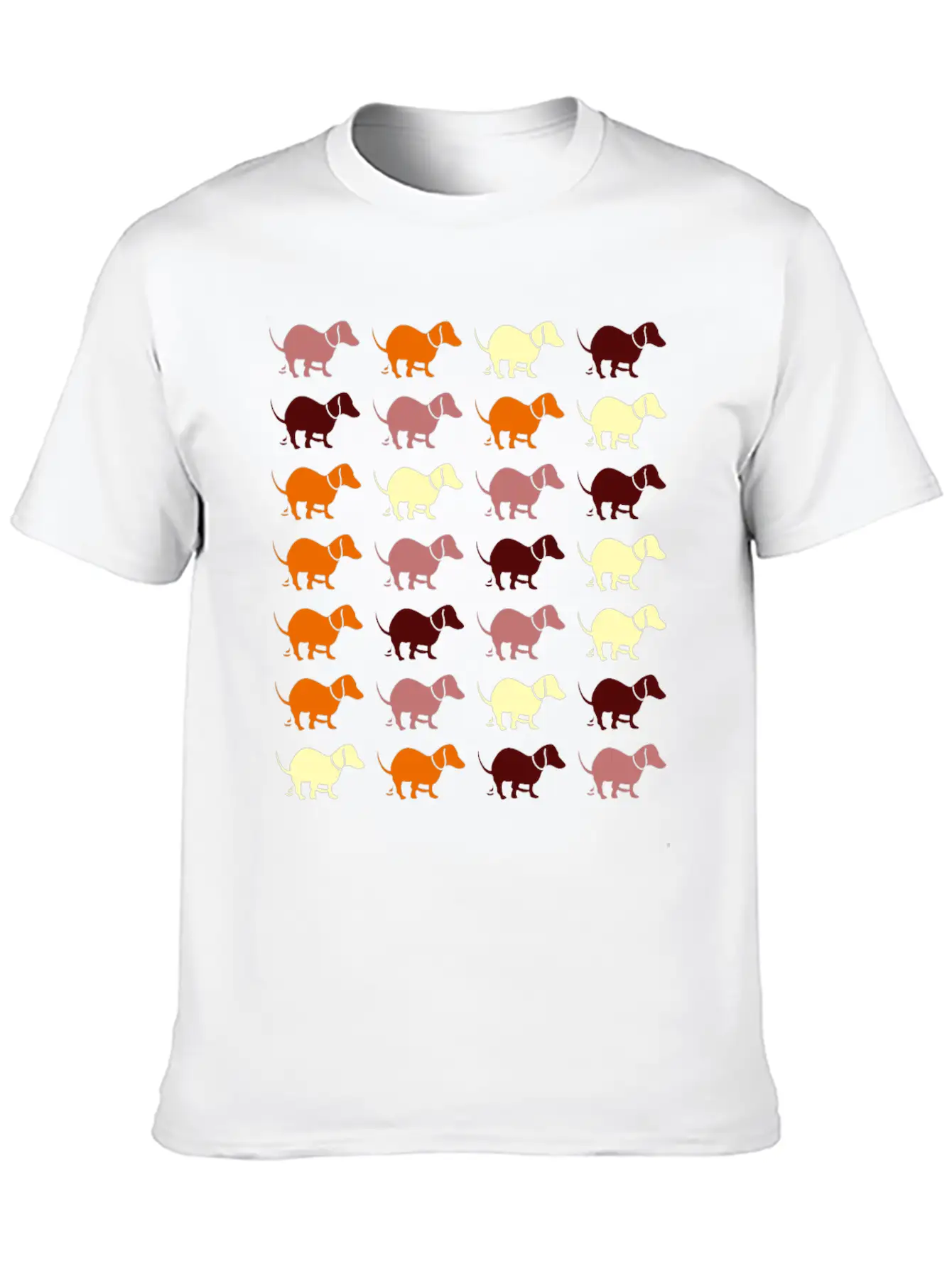 Dachshund Dog Pooping Dogs Breathable Graphic T-Shirt – Perfect For Casual Days