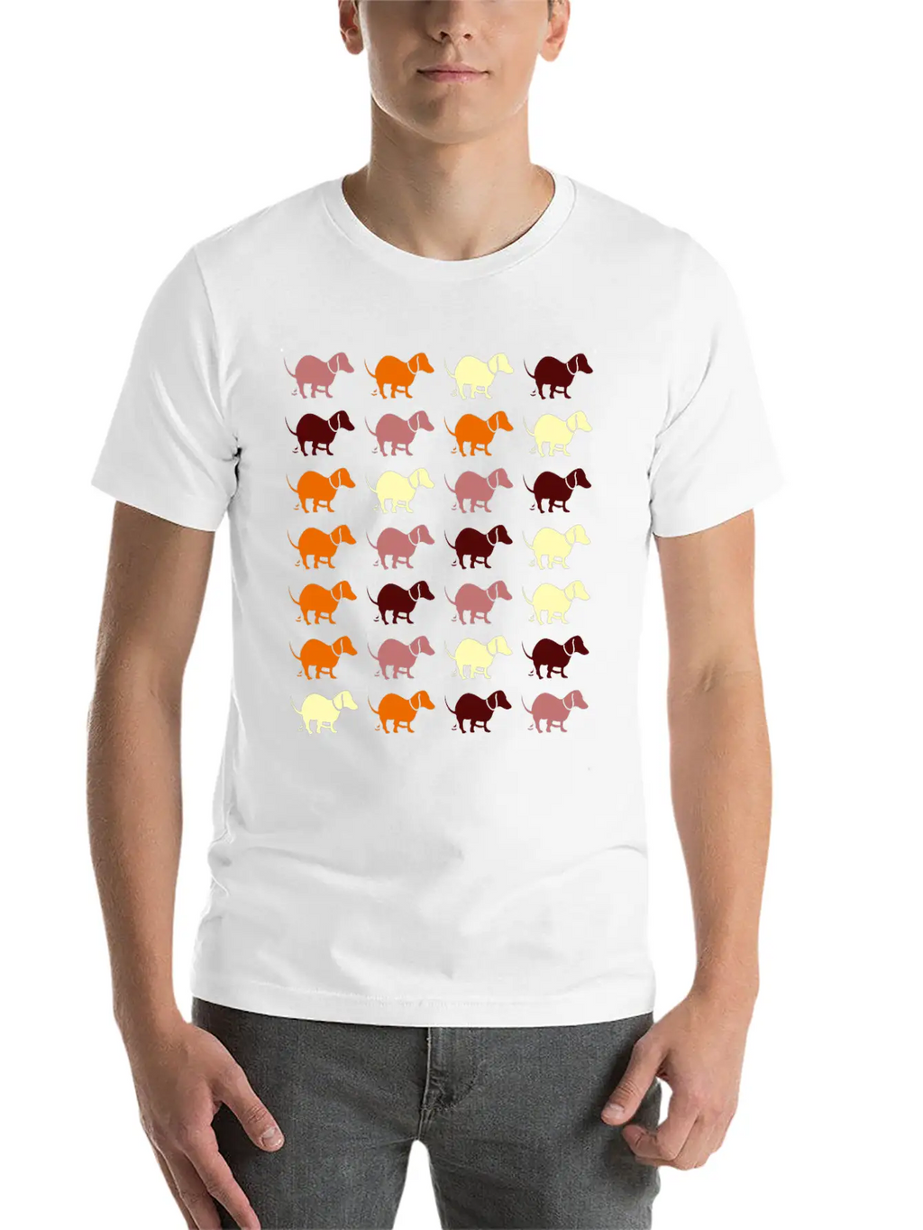 Dachshund Dog Pooping Dogs Breathable Graphic T-Shirt – Perfect For Casual Days