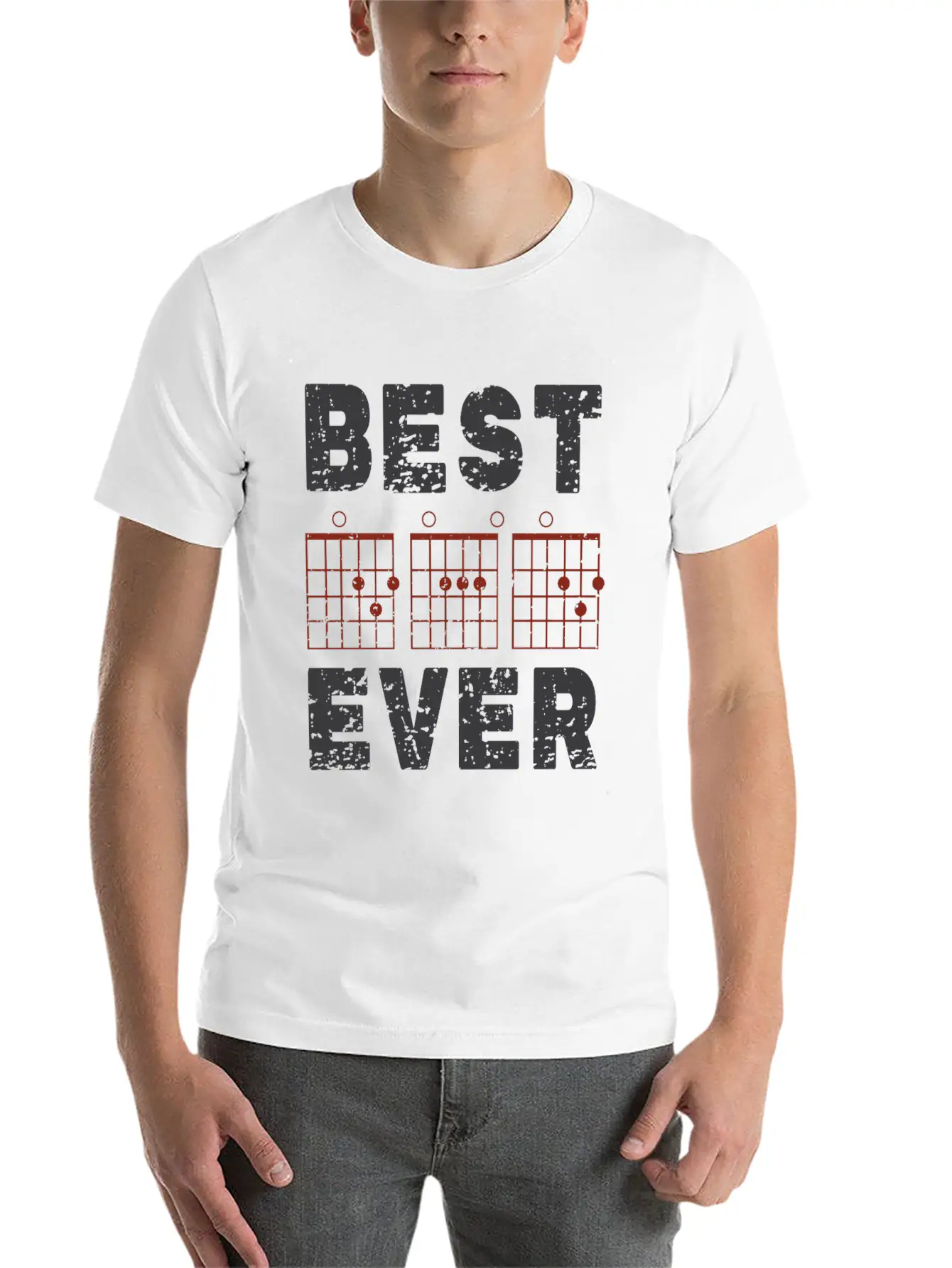 Dad Guitar Chord Best Dad Ever Vintage Gifts Classic Cotton Tee – Unisex Comfort For Any Season
