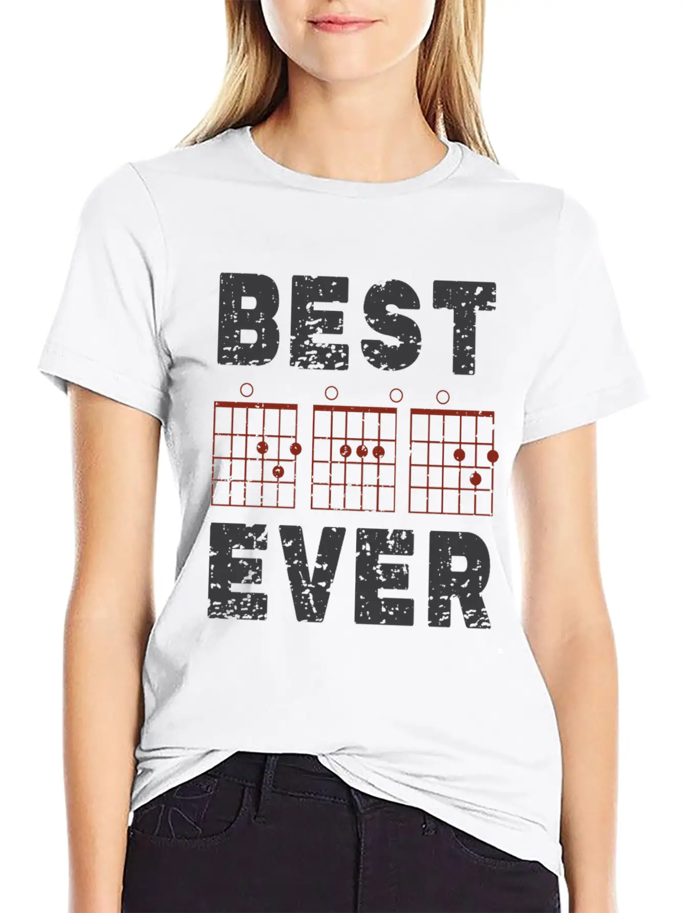 Dad Guitar Chord Best Dad Ever Vintage Gifts Classic Cotton Tee – Unisex Comfort For Any Season