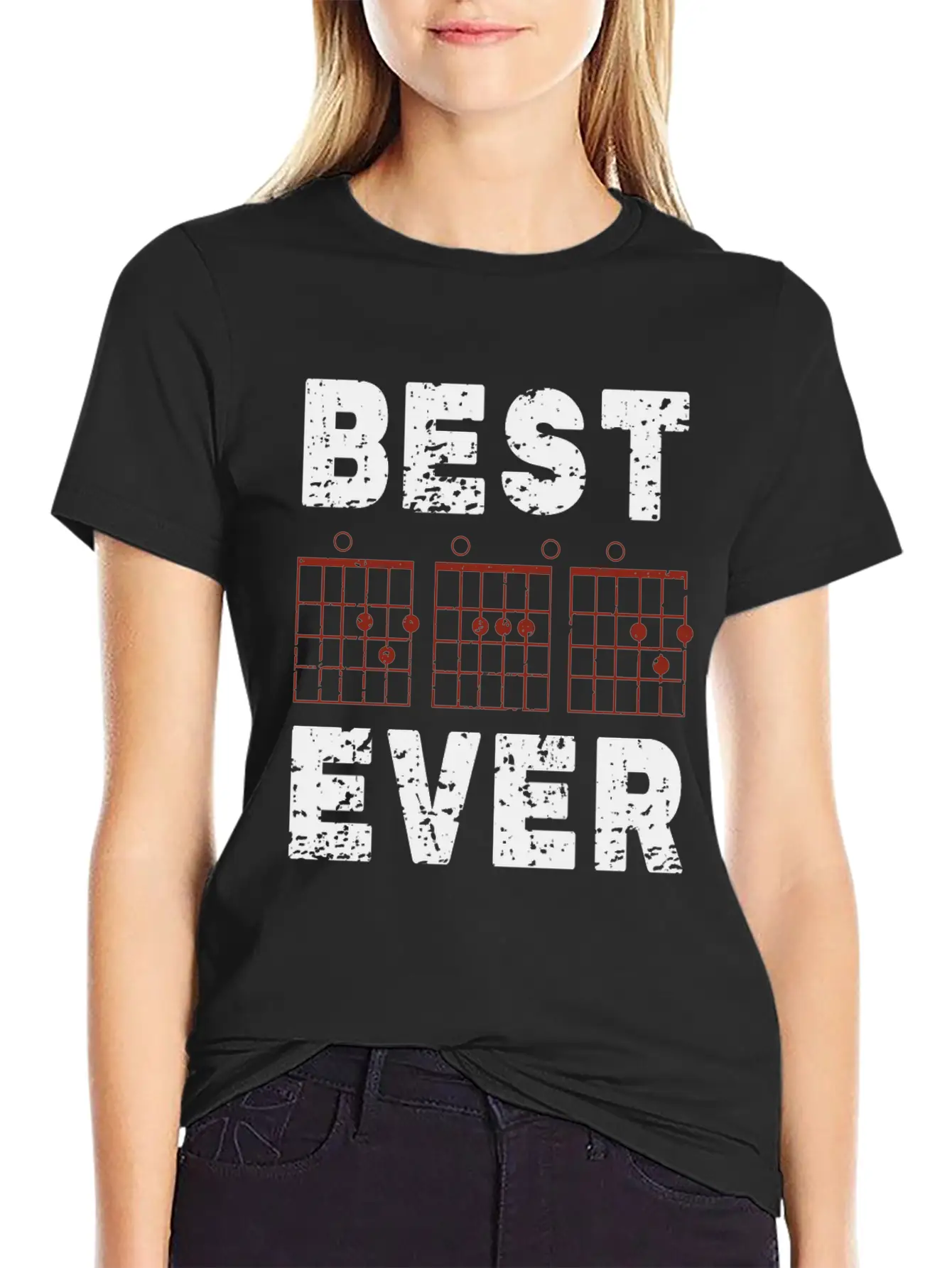 Dad Guitar Chord Best Dad Ever Vintage Gifts Classic Cotton Tee – Unisex Comfort For Any Season