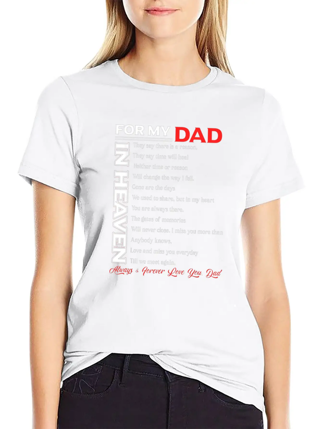 Dad My Angels In Memory Of Parents In Heaven Classic Cotton Tee – Unisex Comfort For Any Season