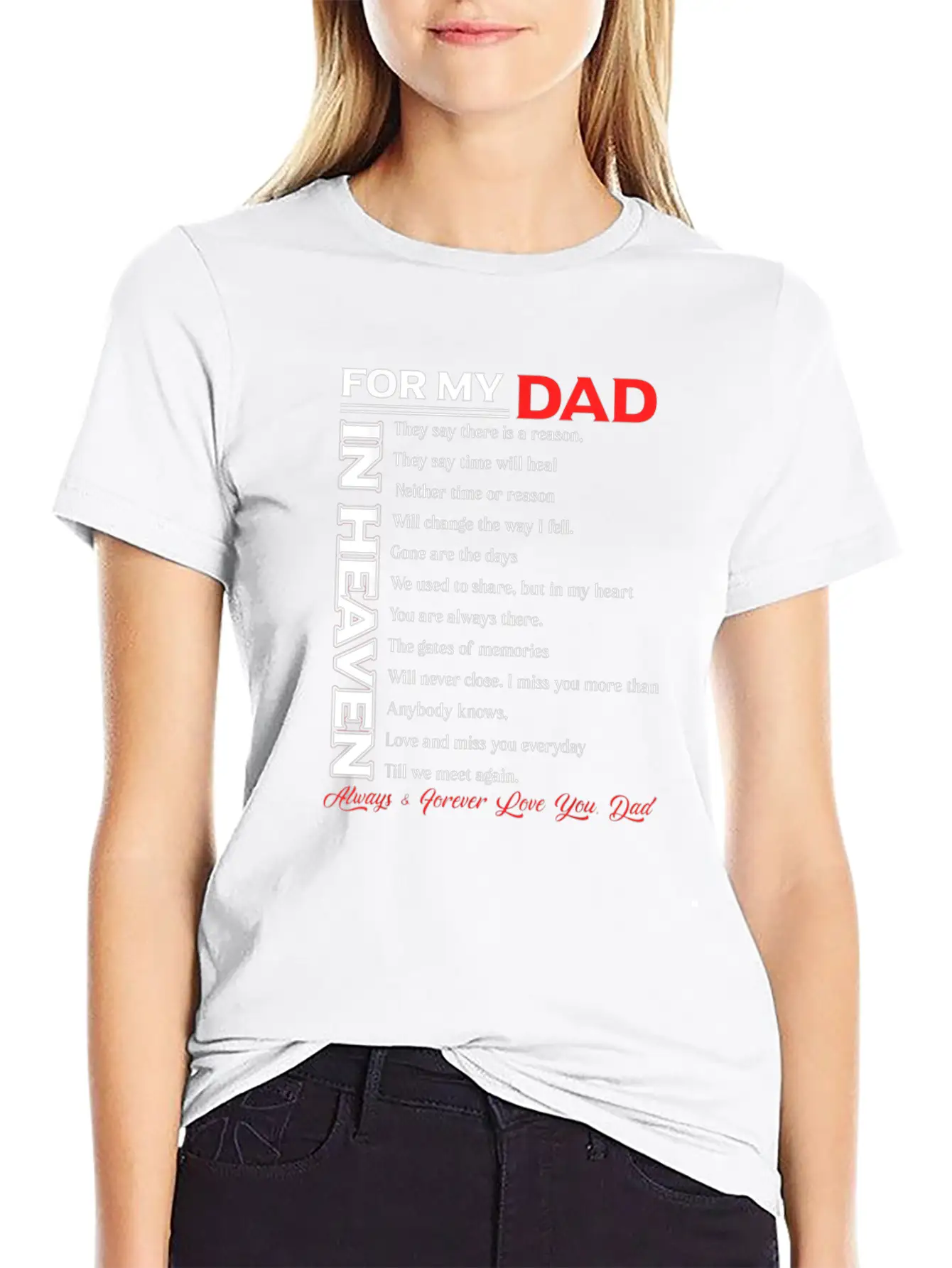 Dad My Angels In Memory Of Parents In Heaven Classic Cotton Tee – Unisex Comfort For Any Season