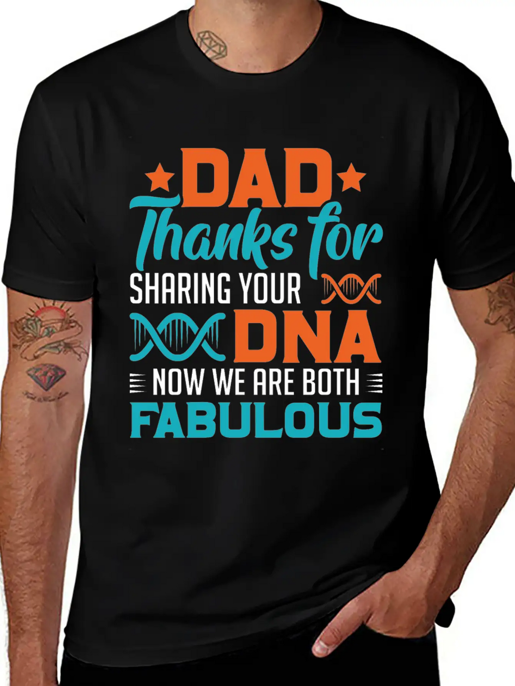 Dad Thanks For Sharing Your DNA Unisex Casual T-Shirt – Clean Design For Daily Comfort