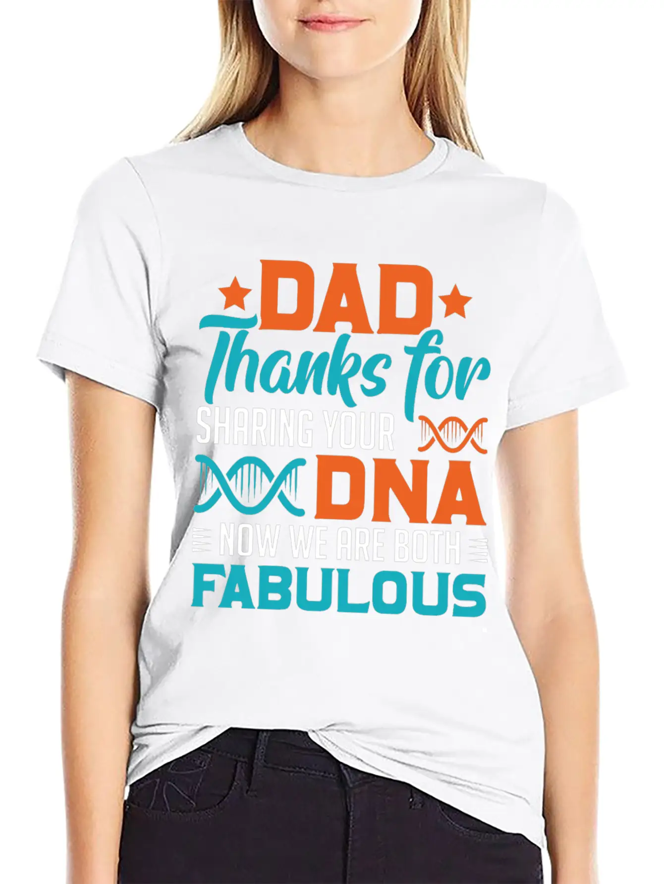 Dad Thanks For Sharing Your DNA Unisex Casual T-Shirt – Clean Design For Daily Comfort