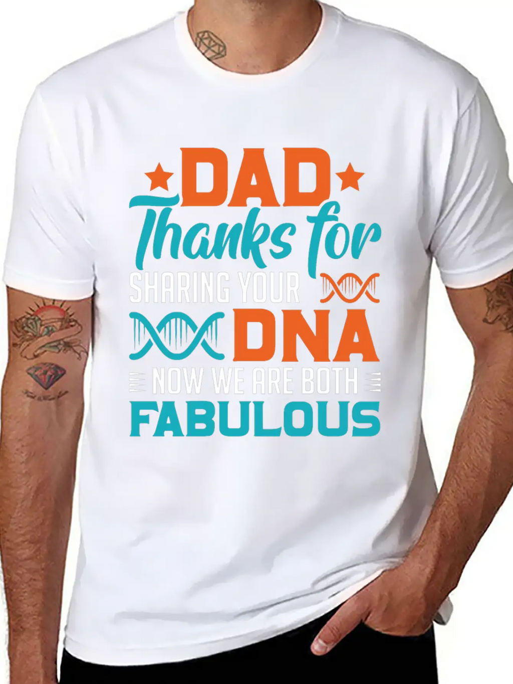 Dad Thanks For Sharing Your DNA Unisex Casual T-Shirt – Clean Design For Daily Comfort