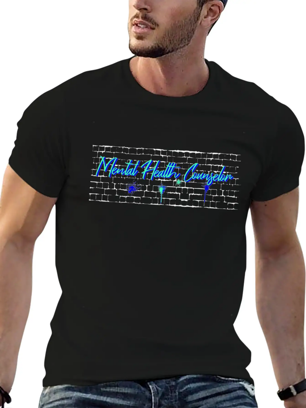 Daddy Job Funny Quote Dad Mental-health-counselor Timeless Short Sleeve Tee – Comfy And Minimalist Design
