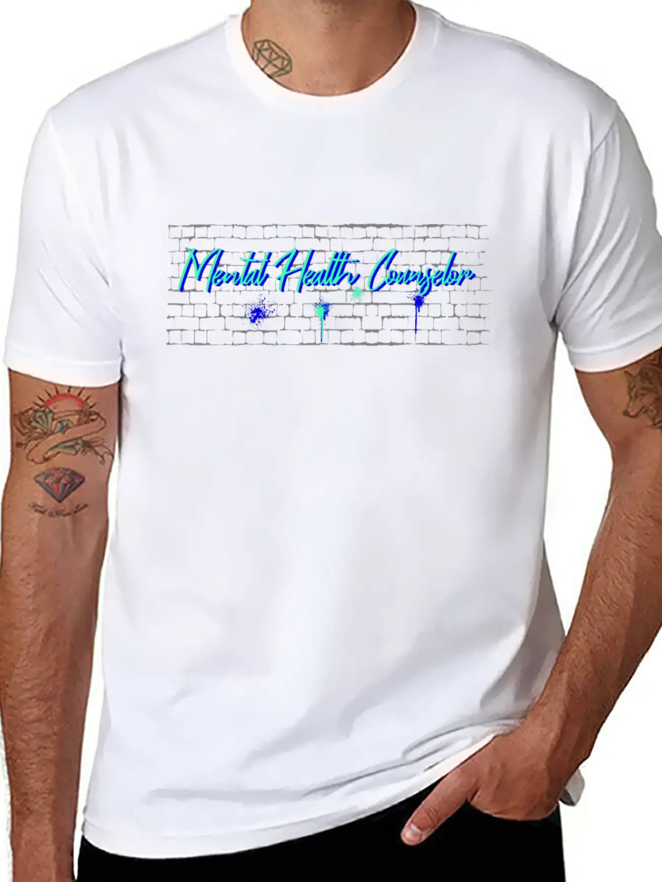 Daddy Job Funny Quote Dad Mental-health-counselor Timeless Short Sleeve Tee – Comfy And Minimalist Design