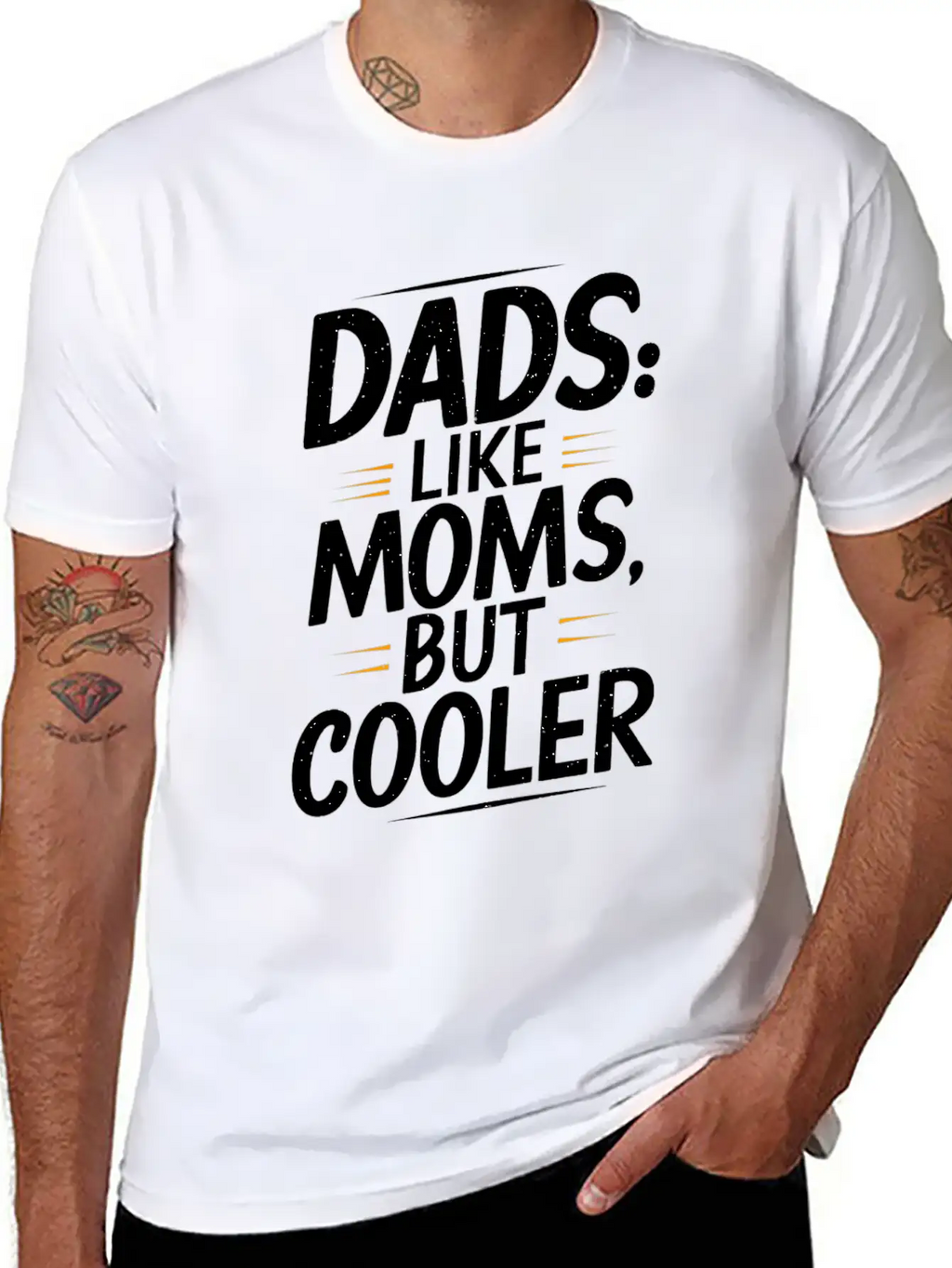 Dads Like Moms But Cooler Unique Style Timeless Short Sleeve Tee – Comfy And Minimalist Design