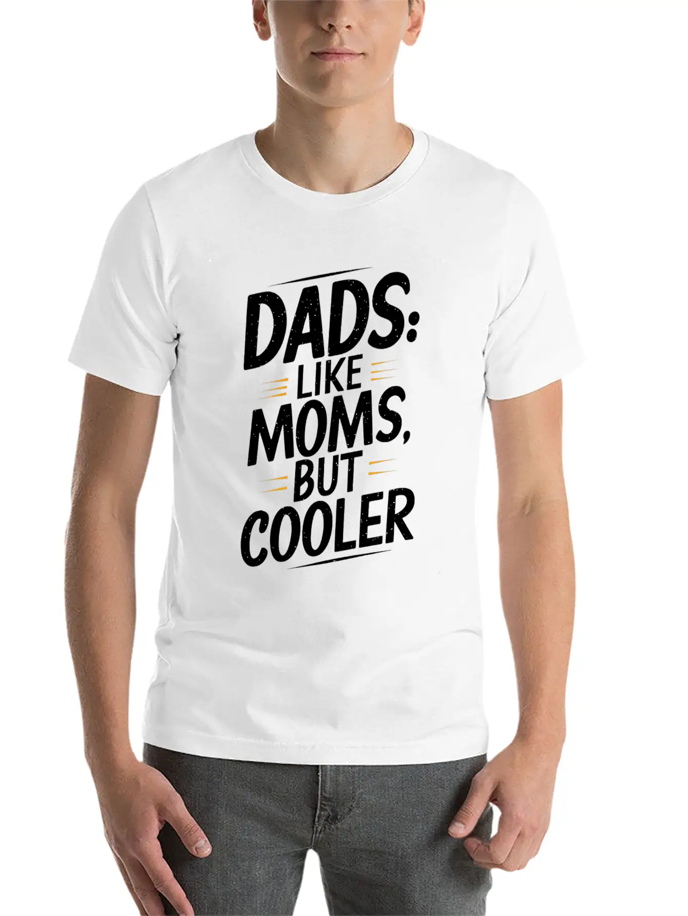 Dads Like Moms But Cooler Unique Style Timeless Short Sleeve Tee – Comfy And Minimalist Design