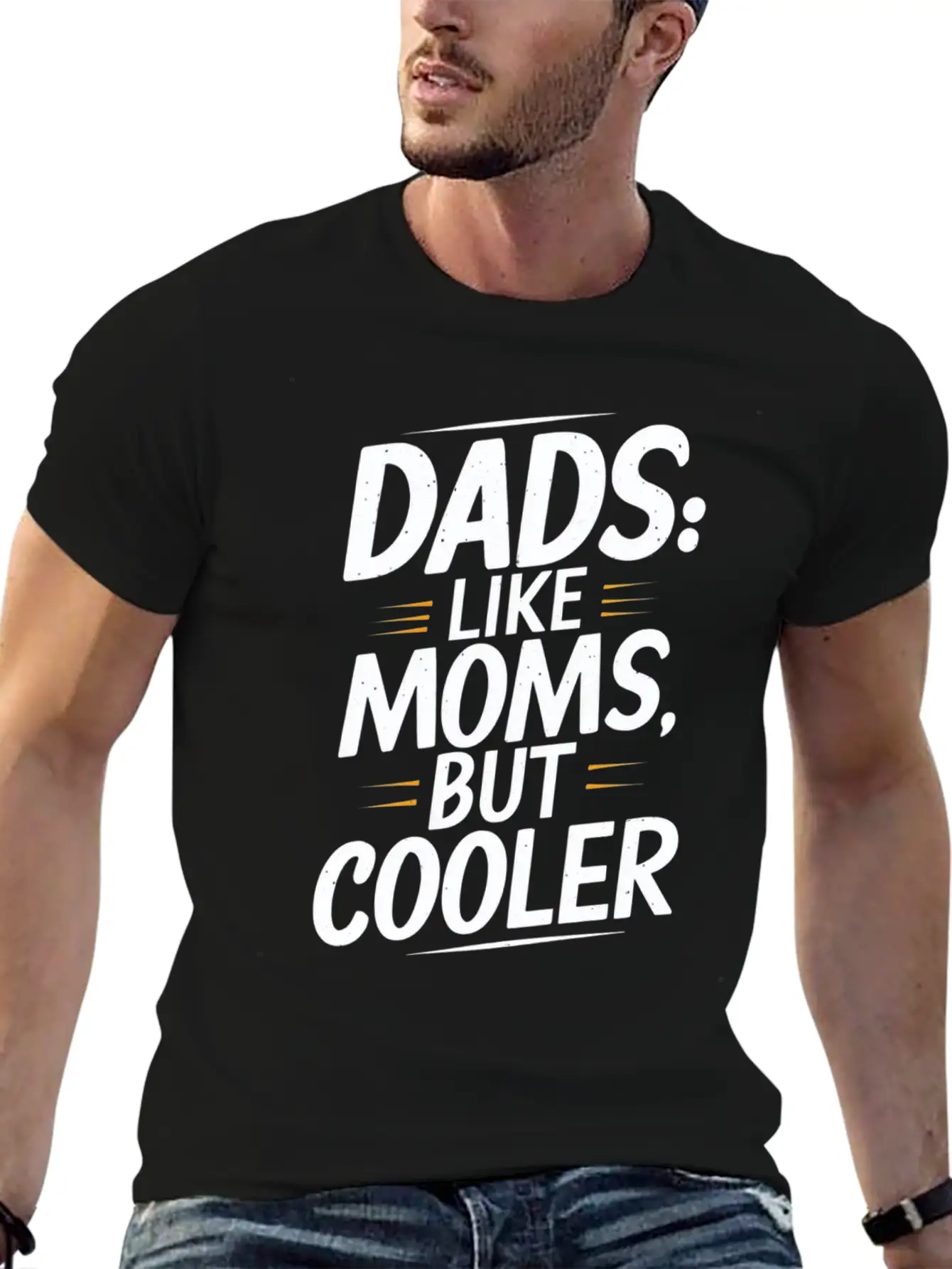Dads Like Moms But Cooler Unique Style Timeless Short Sleeve Tee – Comfy And Minimalist Design