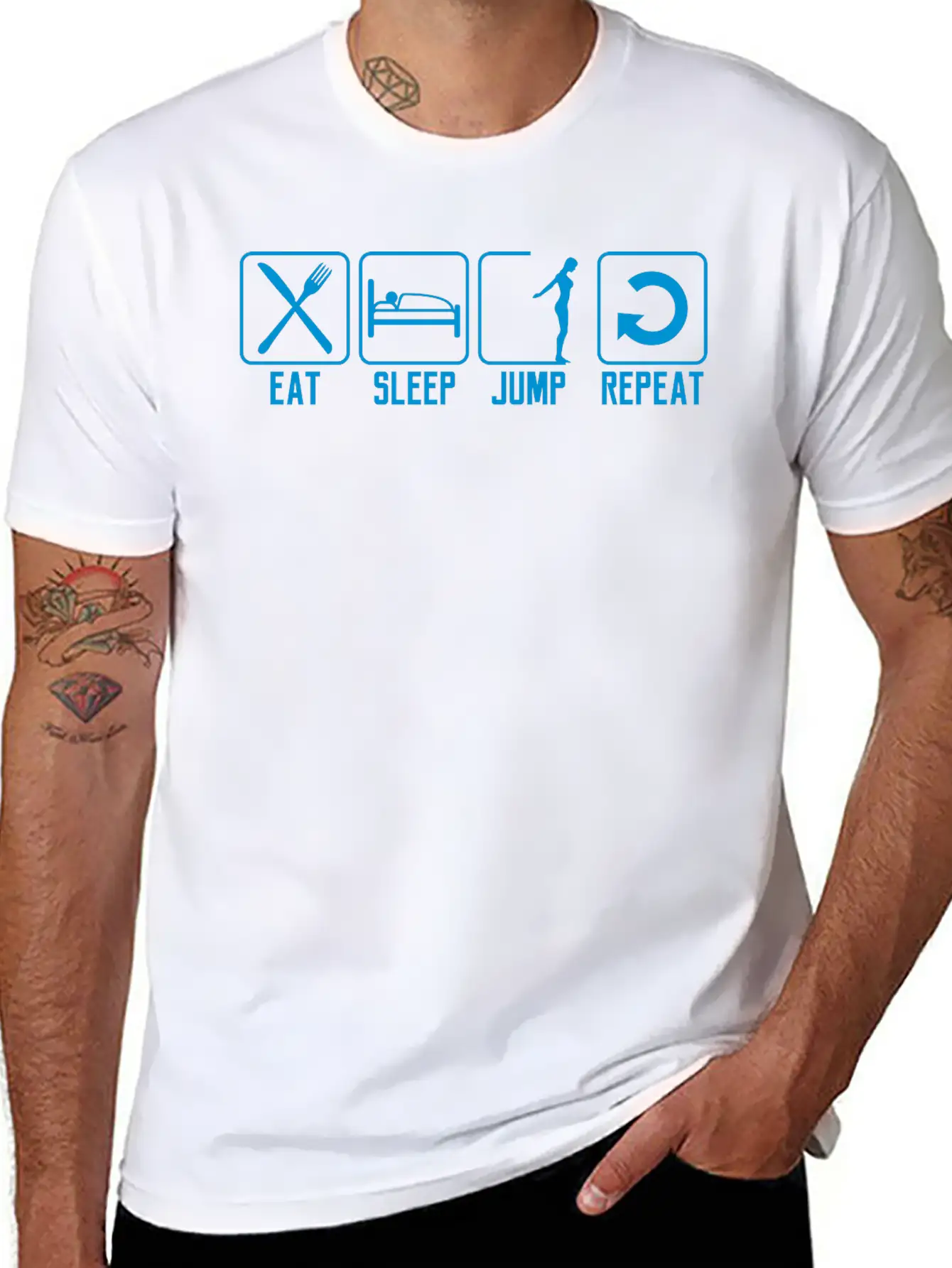 Daily Diving Logo Relaxed Everyday Tee – Lightweight And Durable Cotton