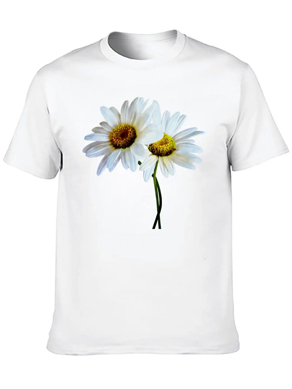 Daisies In Love Classic Cotton Tee – Unisex Comfort For Any Season