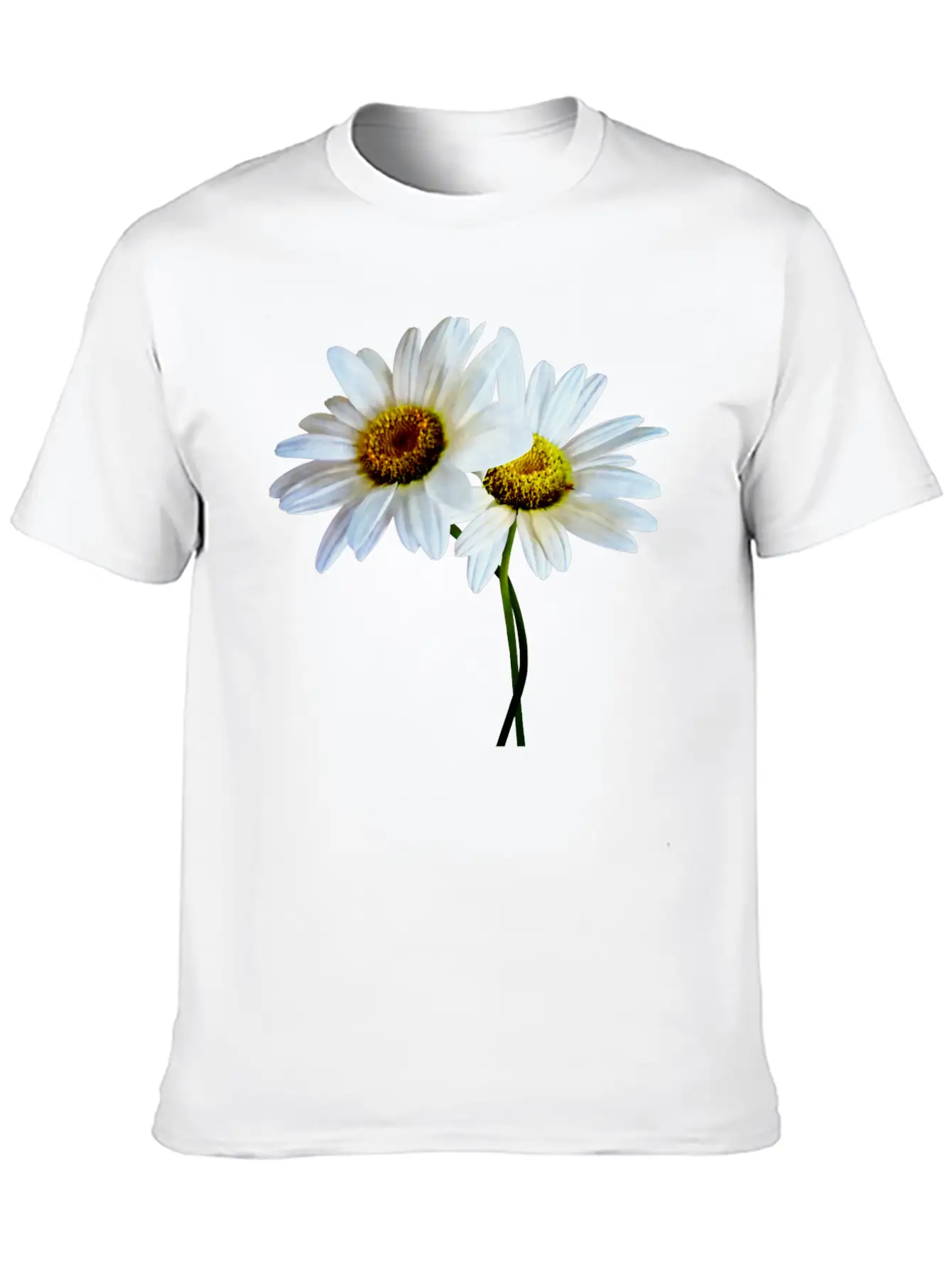 Daisies In Love Classic Cotton Tee – Unisex Comfort For Any Season