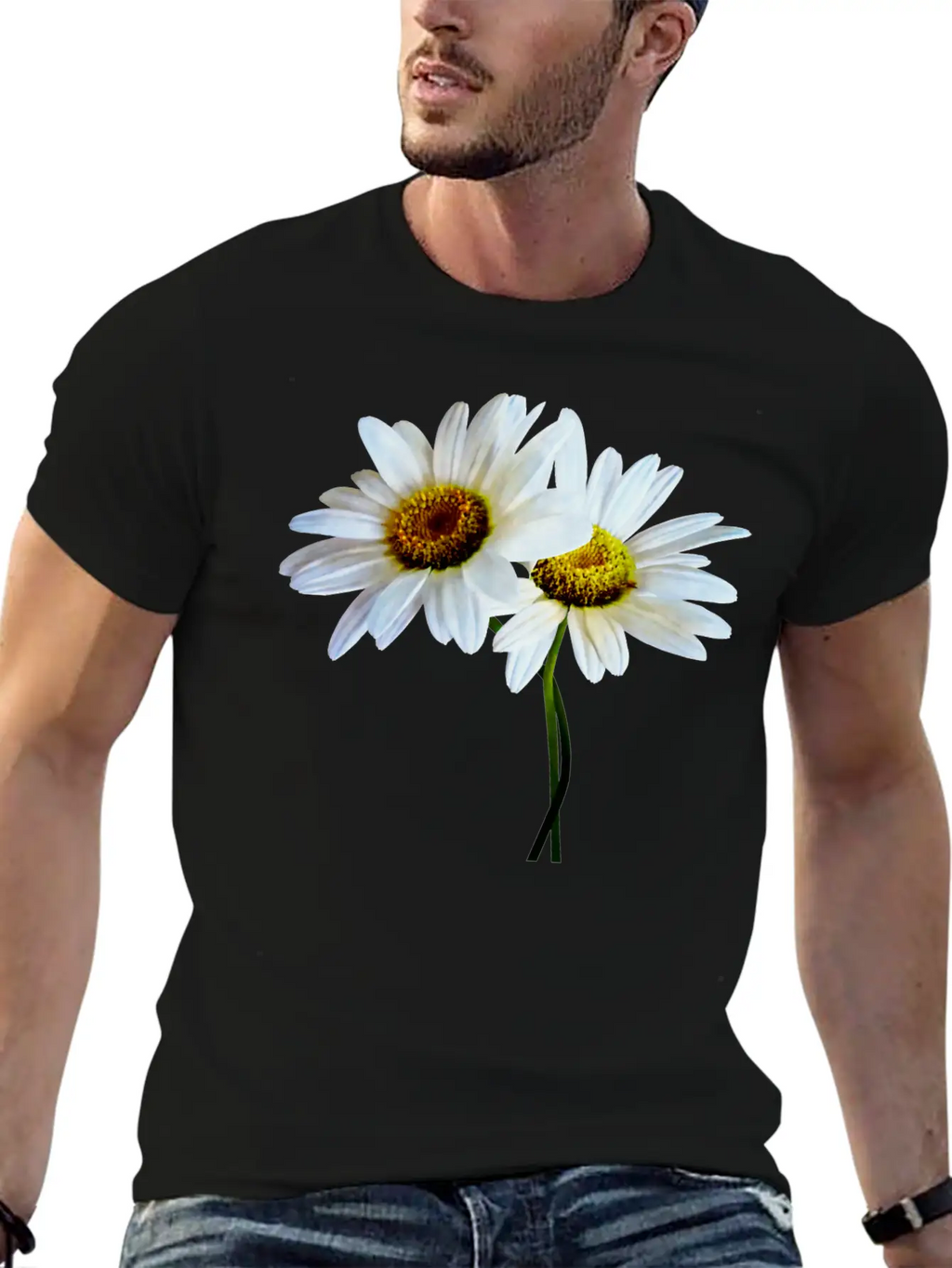 Daisies In Love Classic Cotton Tee – Unisex Comfort For Any Season