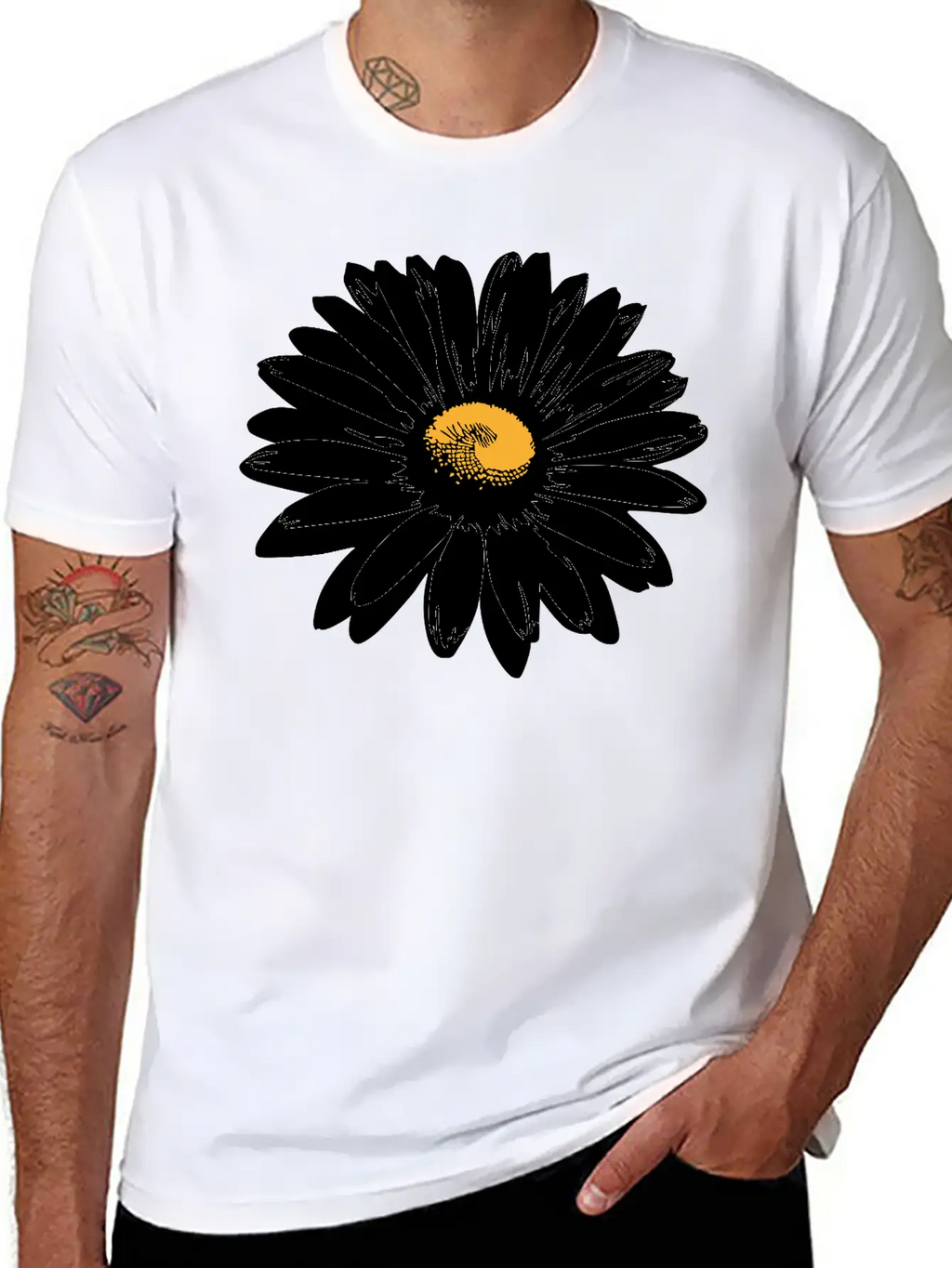 Daisy 3 Colors Stylish Classic Cotton Tee – Unisex Comfort For Any Season
