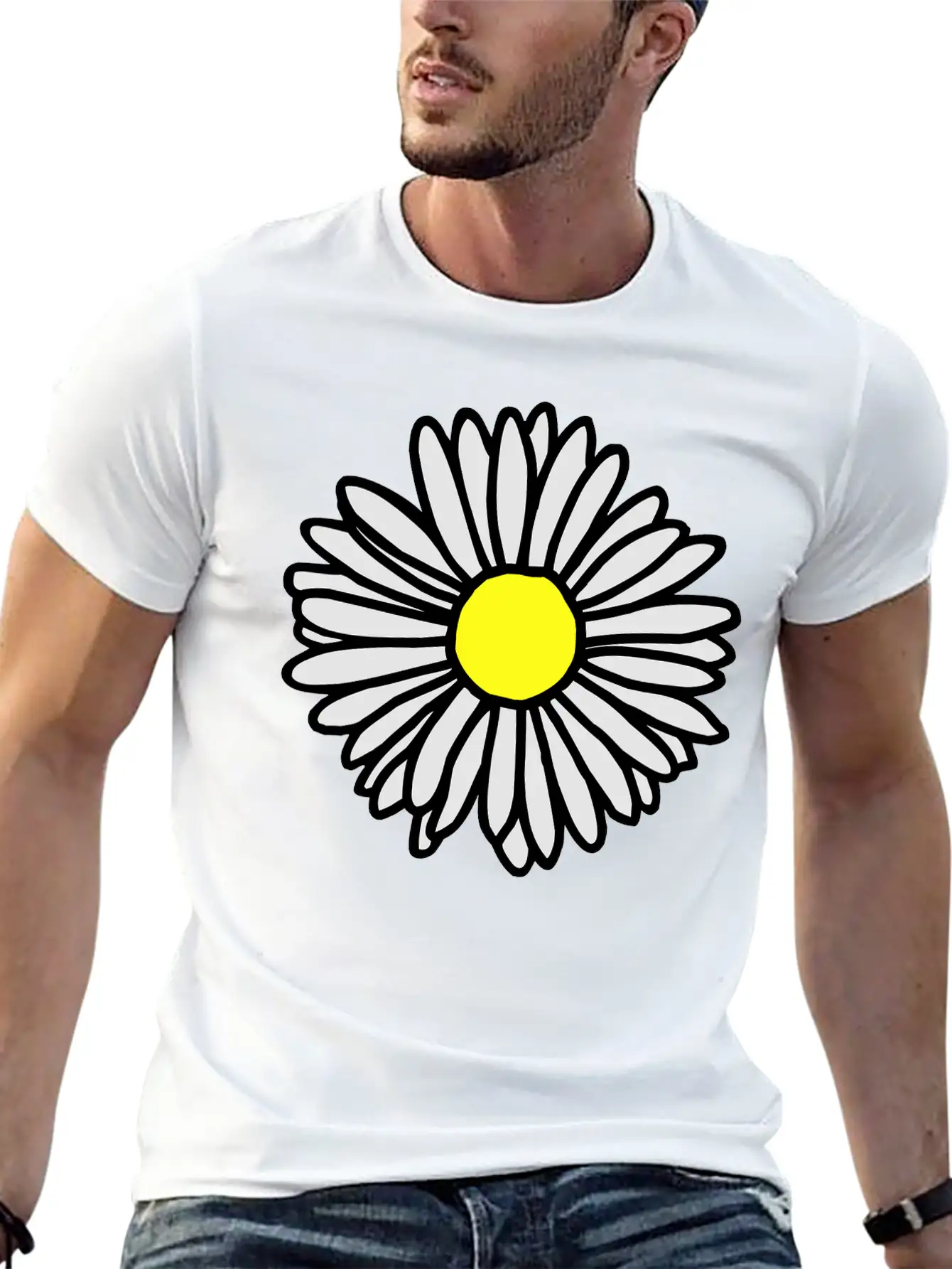 Daisy Flower Bloom Classic Cotton Tee – Unisex Comfort For Any Season