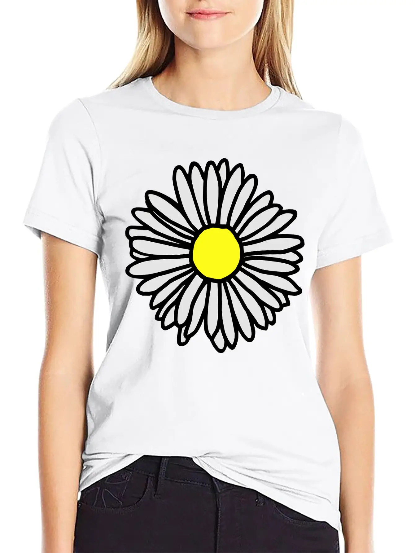 Daisy Flower Bloom Classic Cotton Tee – Unisex Comfort For Any Season